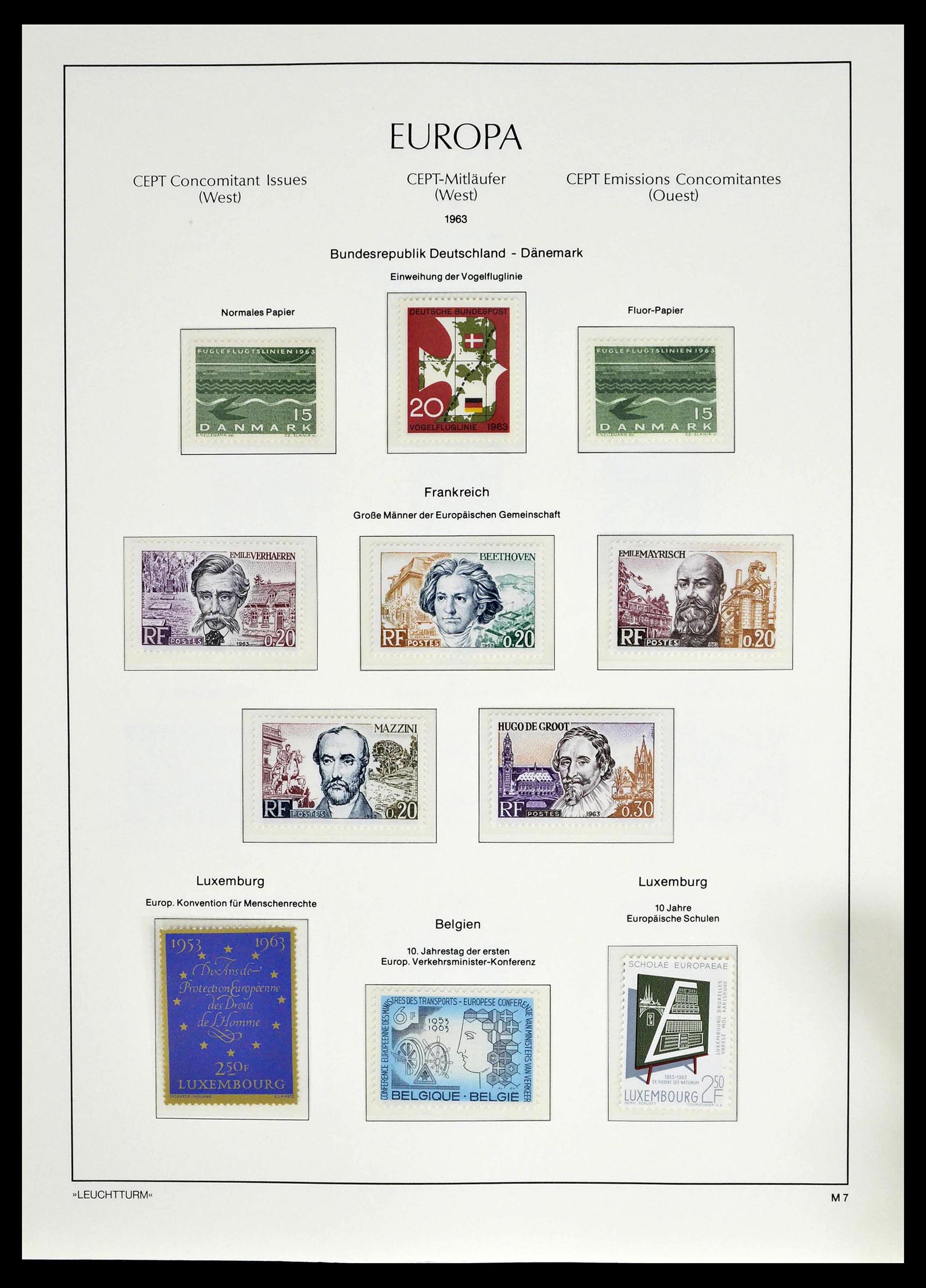39227 0013 - Postzegelverzameling 39227 Europa CEPT voor- en meelopers 1949-1985.