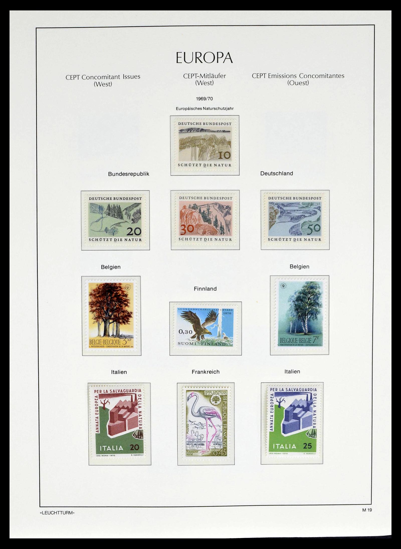 39227 0025 - Postzegelverzameling 39227 Europa CEPT voor- en meelopers 1949-1985.
