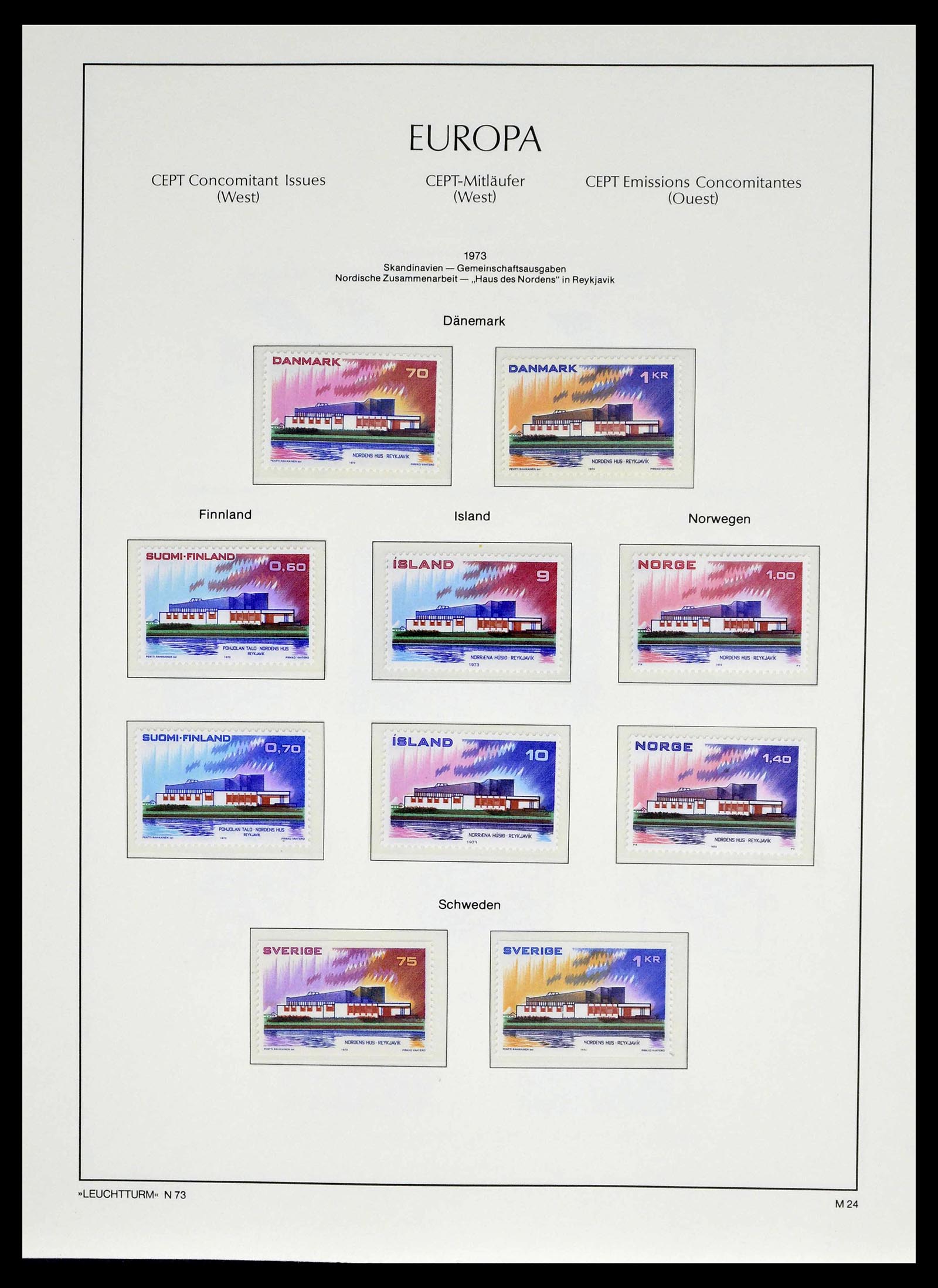 39227 0030 - Postzegelverzameling 39227 Europa CEPT voor- en meelopers 1949-1985.