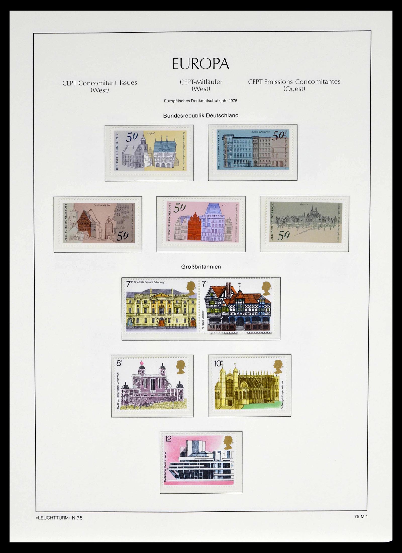 39227 0034 - Postzegelverzameling 39227 Europa CEPT voor- en meelopers 1949-1985.