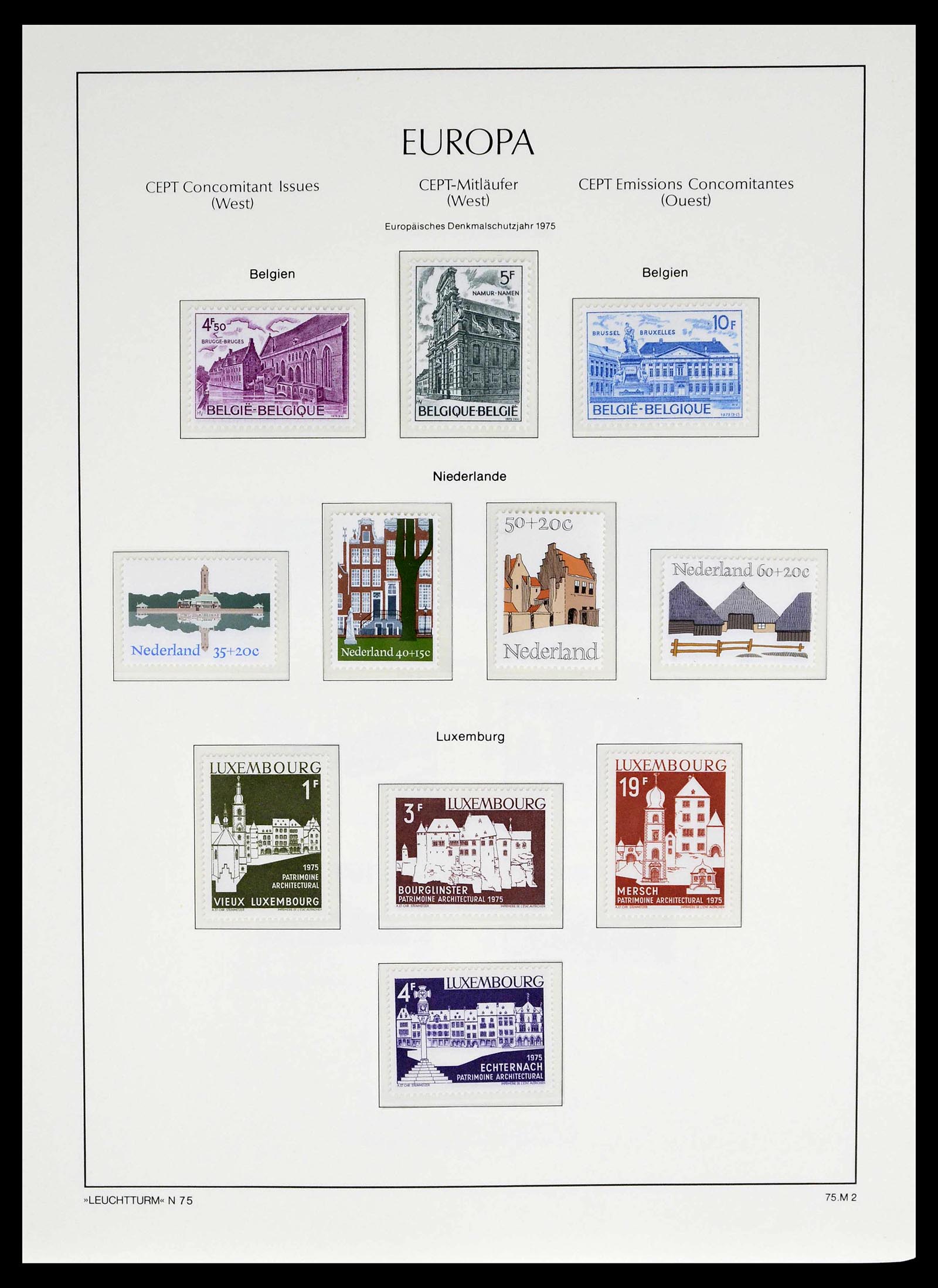 39227 0035 - Stamp collection 39227 Europa CEPT front and co runners 1949-1985.