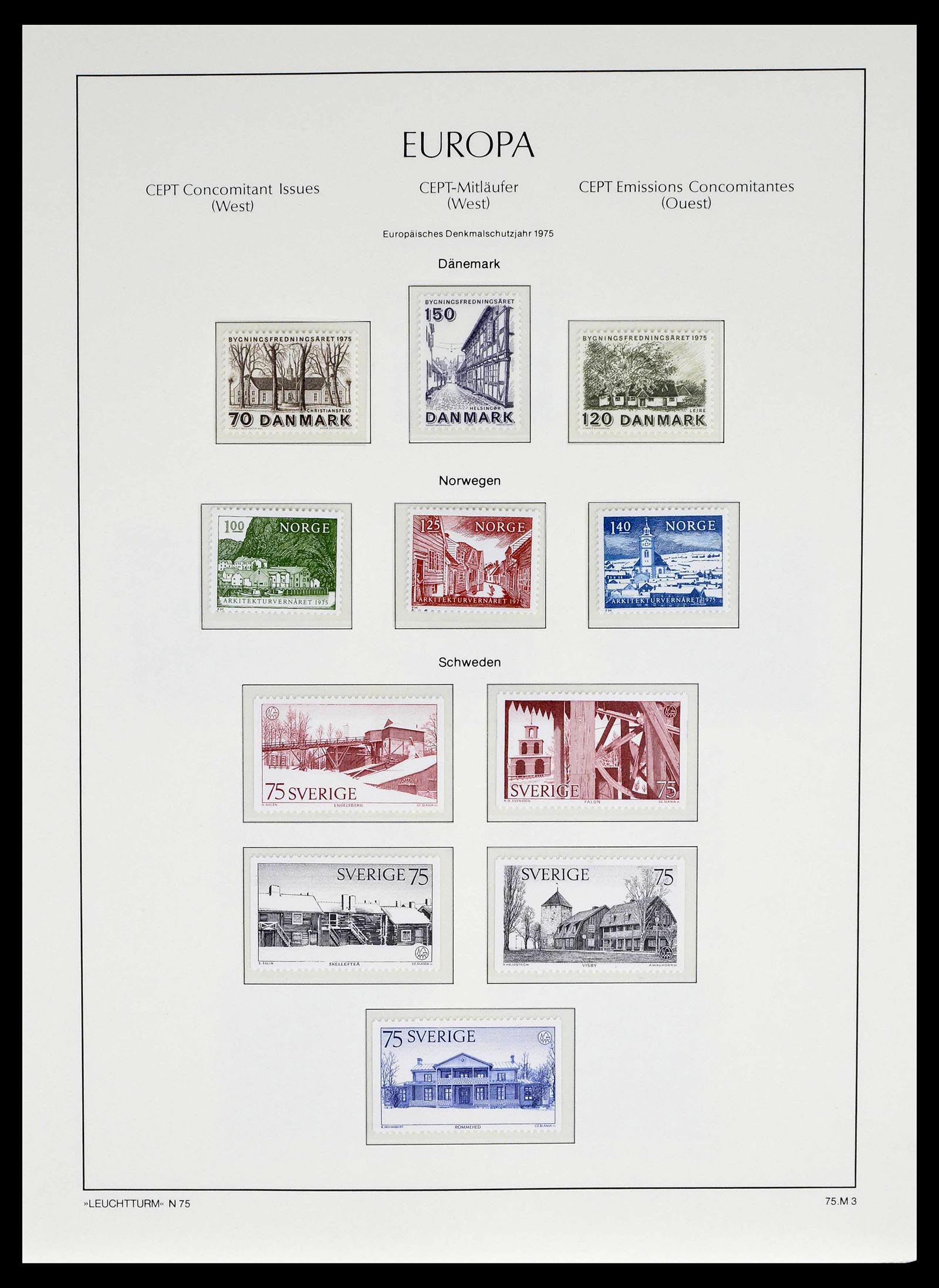 39227 0036 - Postzegelverzameling 39227 Europa CEPT voor- en meelopers 1949-1985.