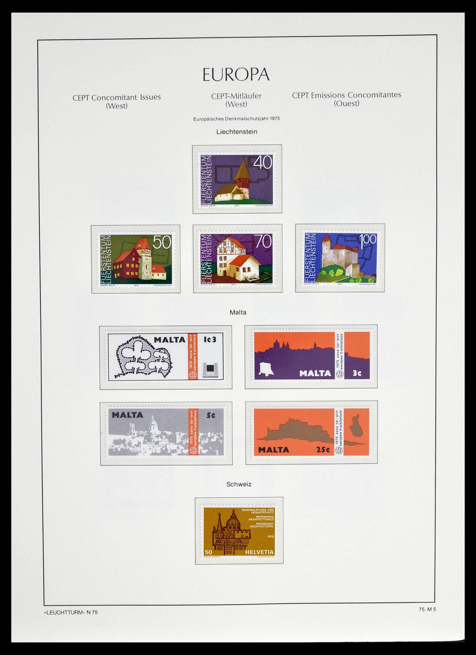 39227 0038 - Postzegelverzameling 39227 Europa CEPT voor- en meelopers 1949-1985.