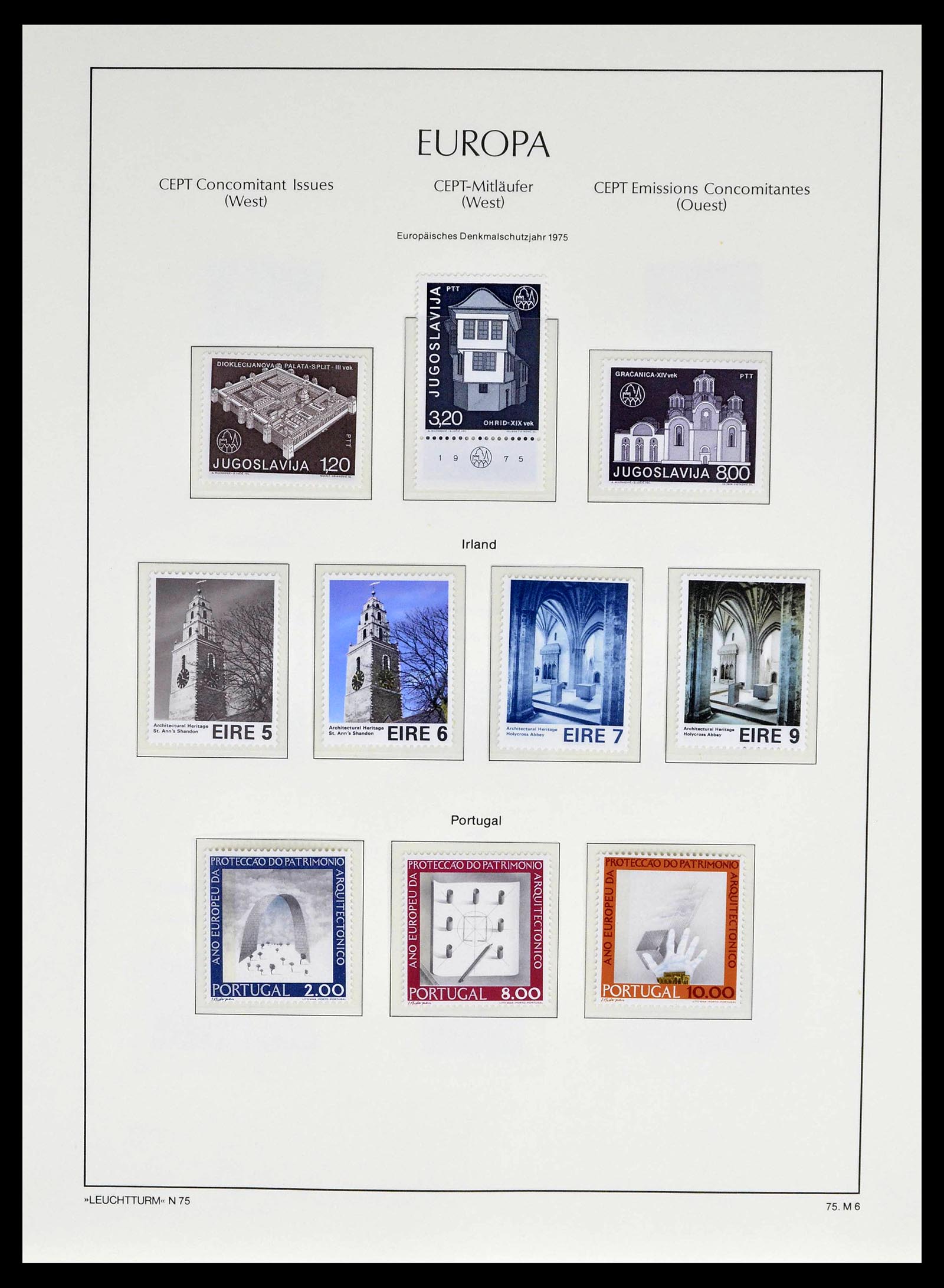 39227 0039 - Postzegelverzameling 39227 Europa CEPT voor- en meelopers 1949-1985.