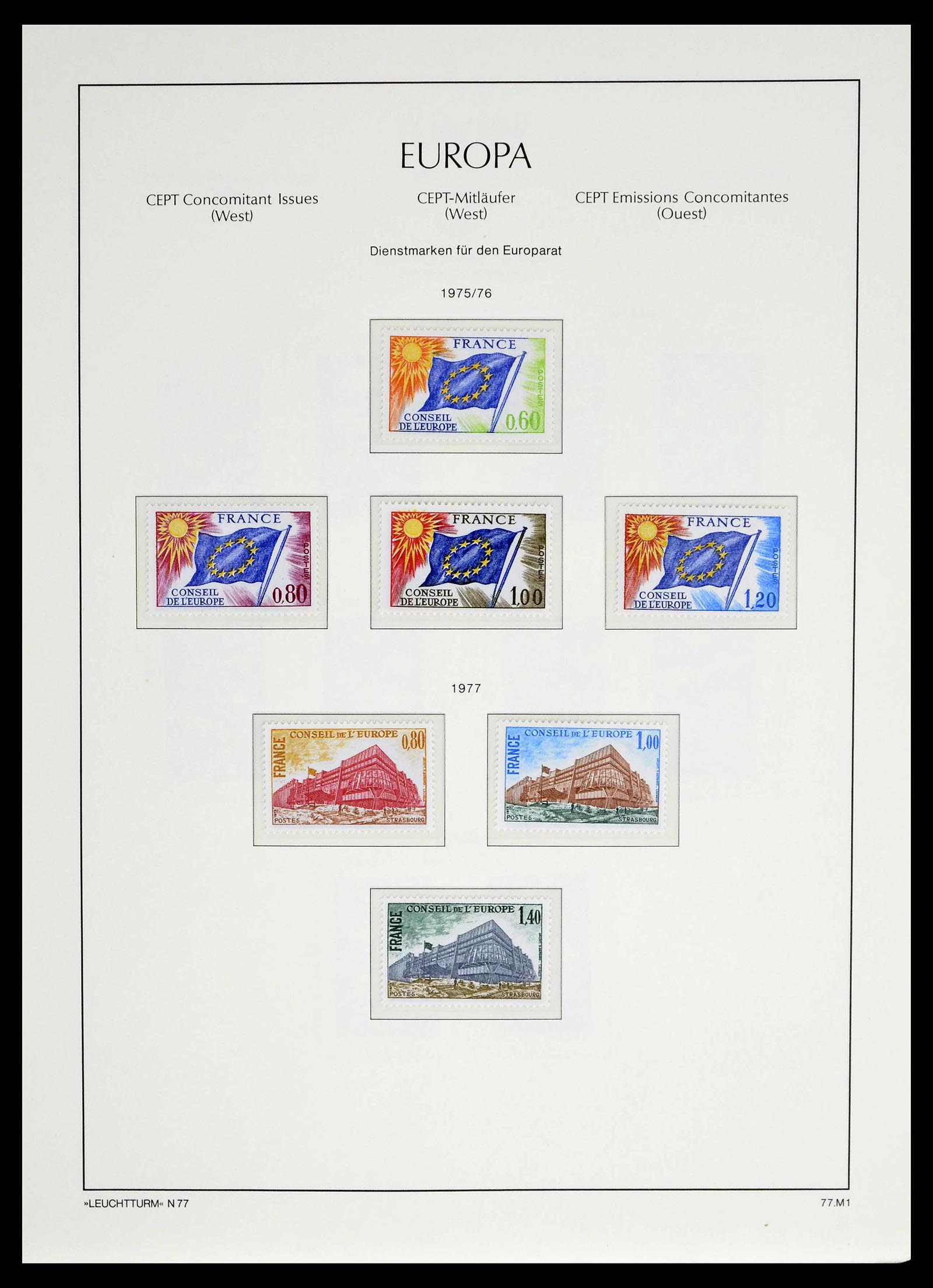39227 0041 - Postzegelverzameling 39227 Europa CEPT voor- en meelopers 1949-1985.