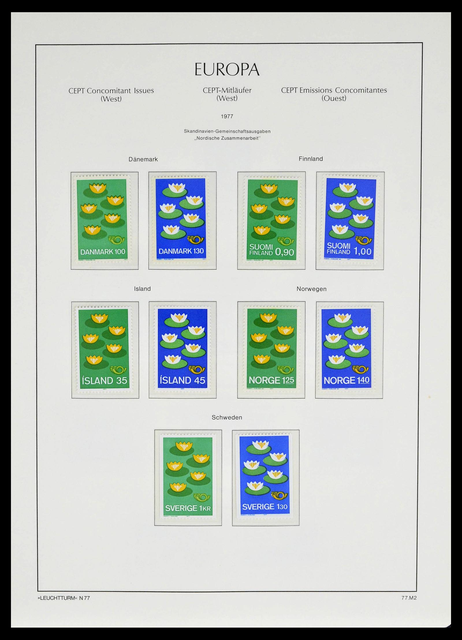 39227 0042 - Postzegelverzameling 39227 Europa CEPT voor- en meelopers 1949-1985.