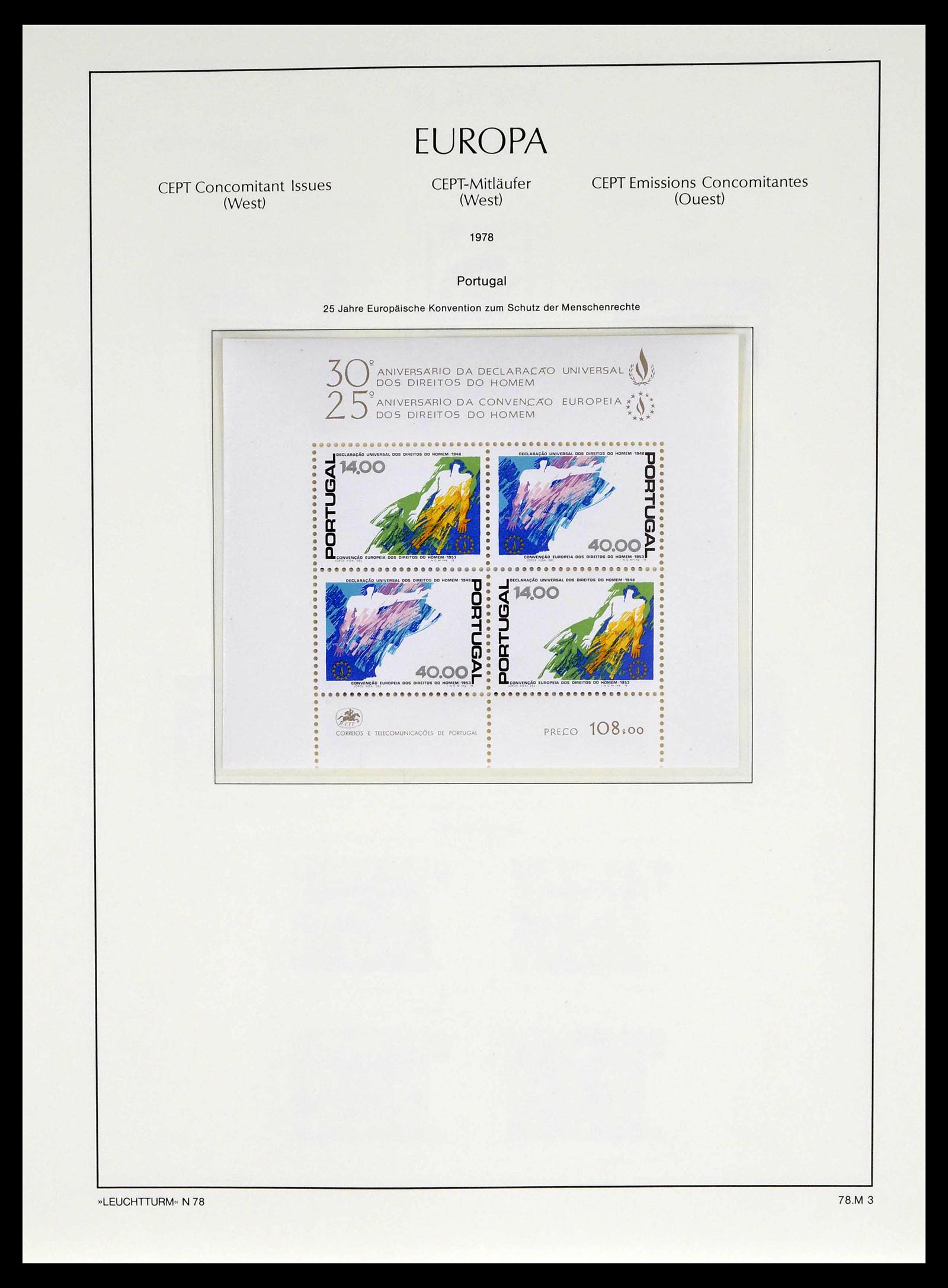 39227 0047 - Postzegelverzameling 39227 Europa CEPT voor- en meelopers 1949-1985.