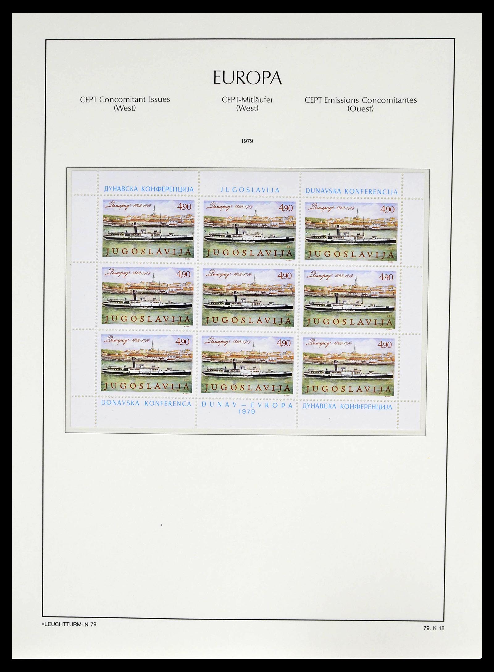 39227 0052 - Postzegelverzameling 39227 Europa CEPT voor- en meelopers 1949-1985.