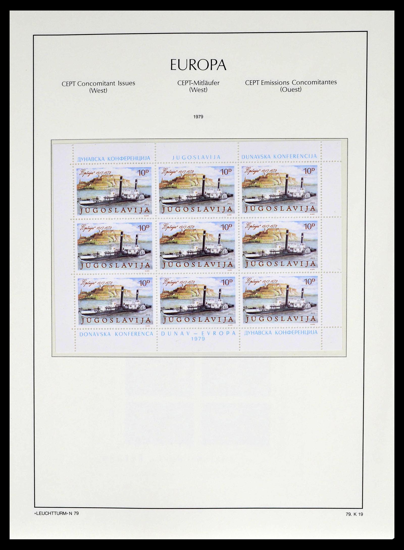 39227 0053 - Stamp collection 39227 Europa CEPT front and co runners 1949-1985.