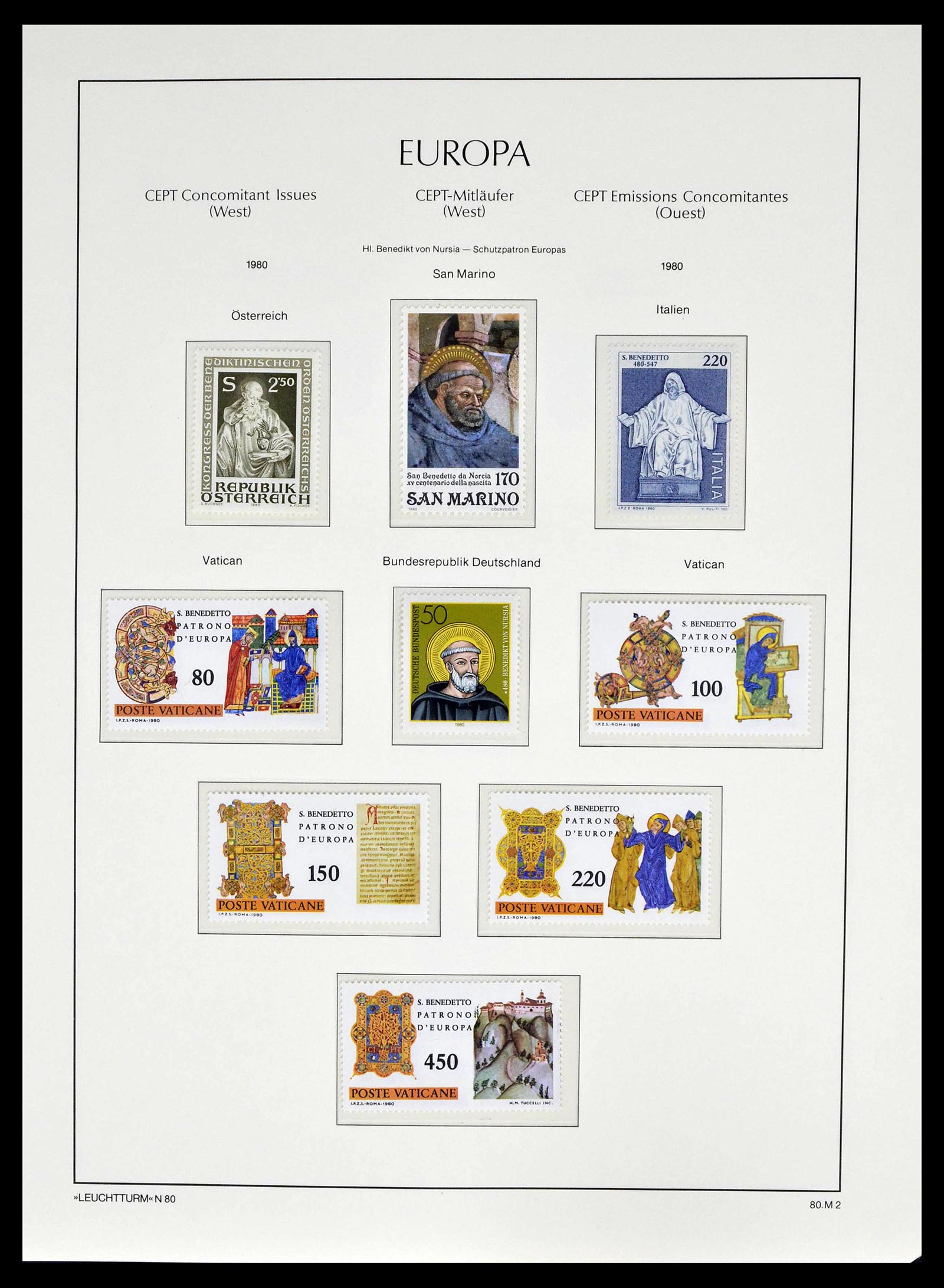 39227 0057 - Postzegelverzameling 39227 Europa CEPT voor- en meelopers 1949-1985.