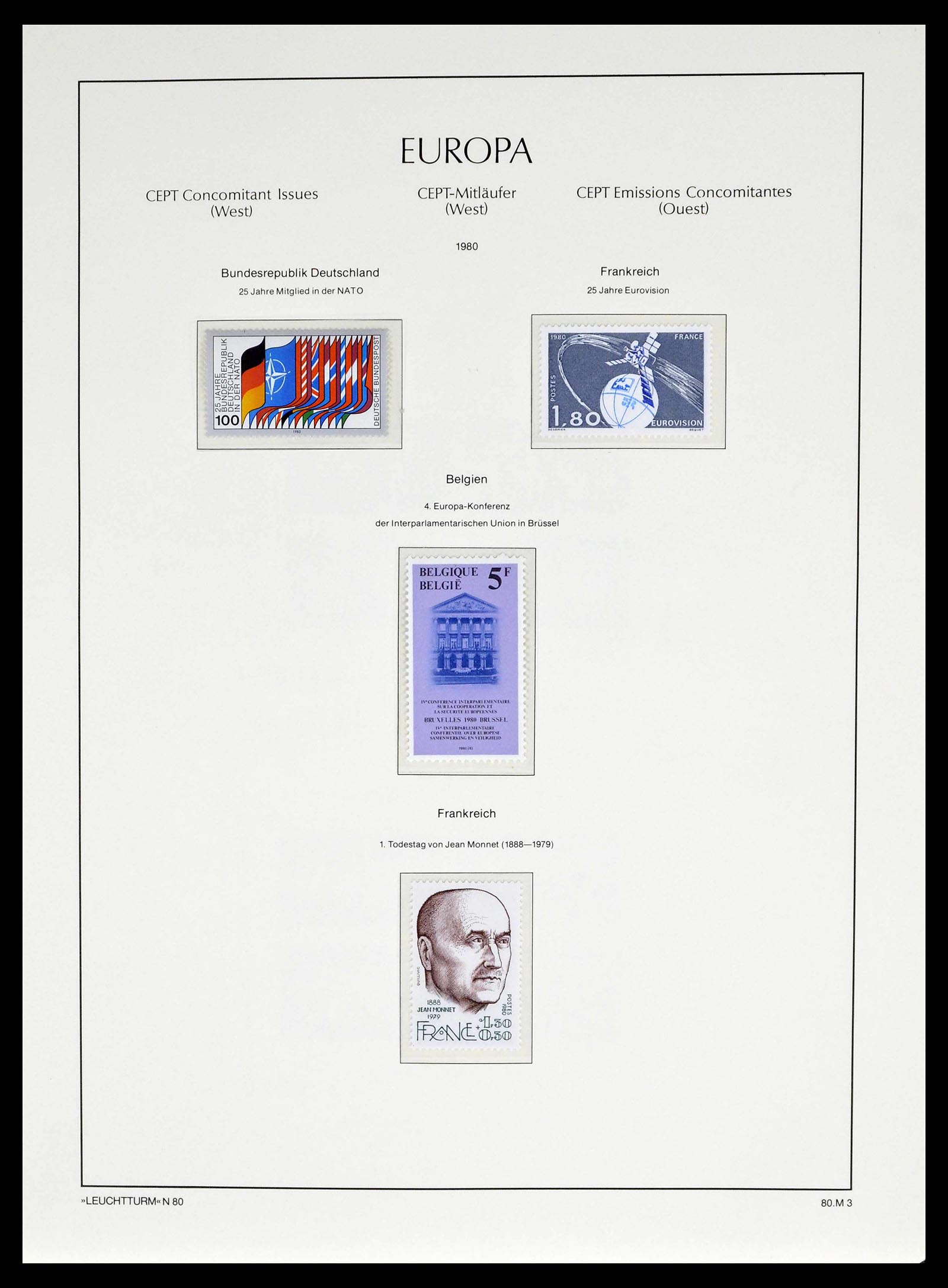39227 0058 - Postzegelverzameling 39227 Europa CEPT voor- en meelopers 1949-1985.