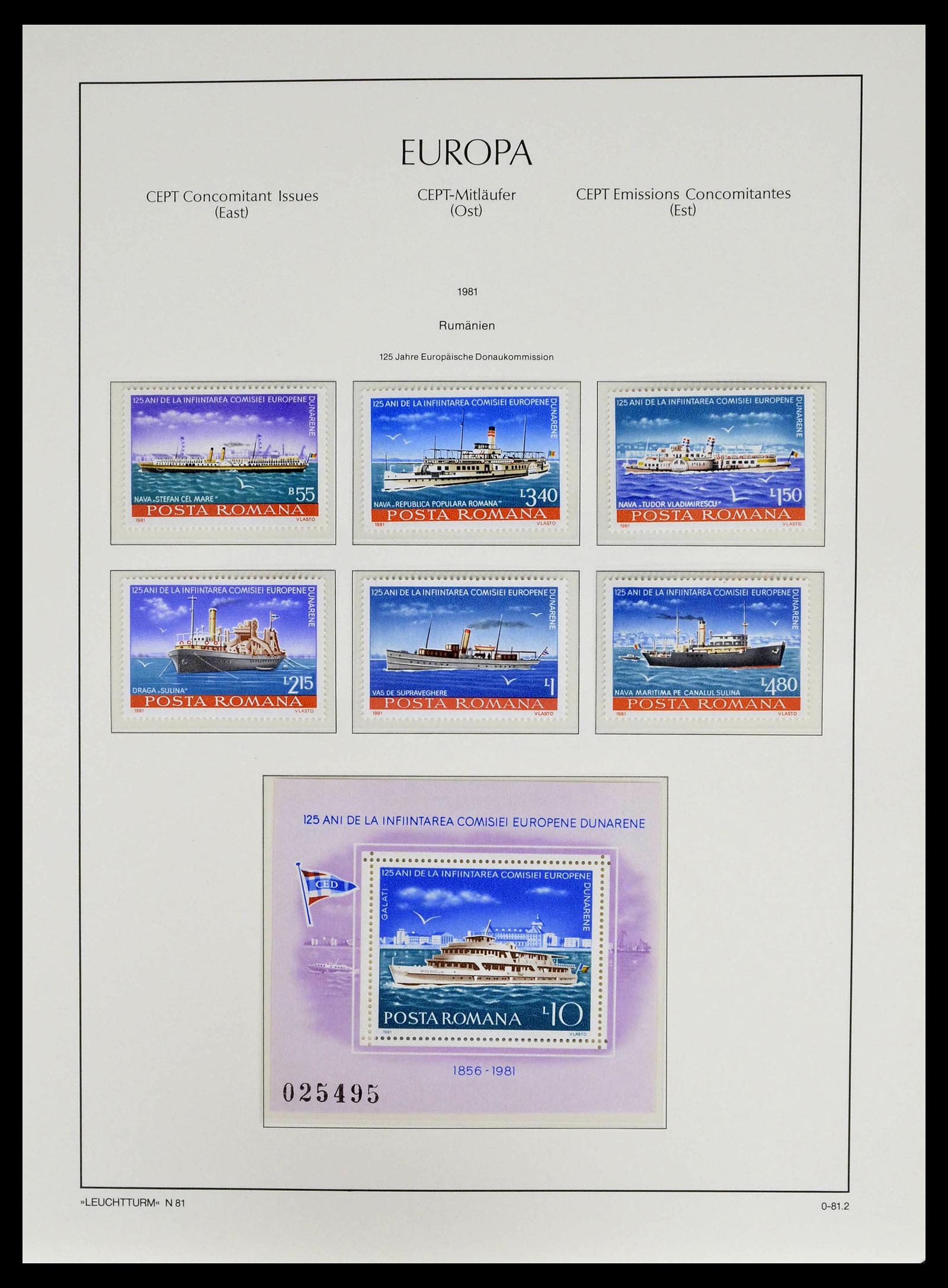39227 0060 - Stamp collection 39227 Europa CEPT front and co runners 1949-1985.