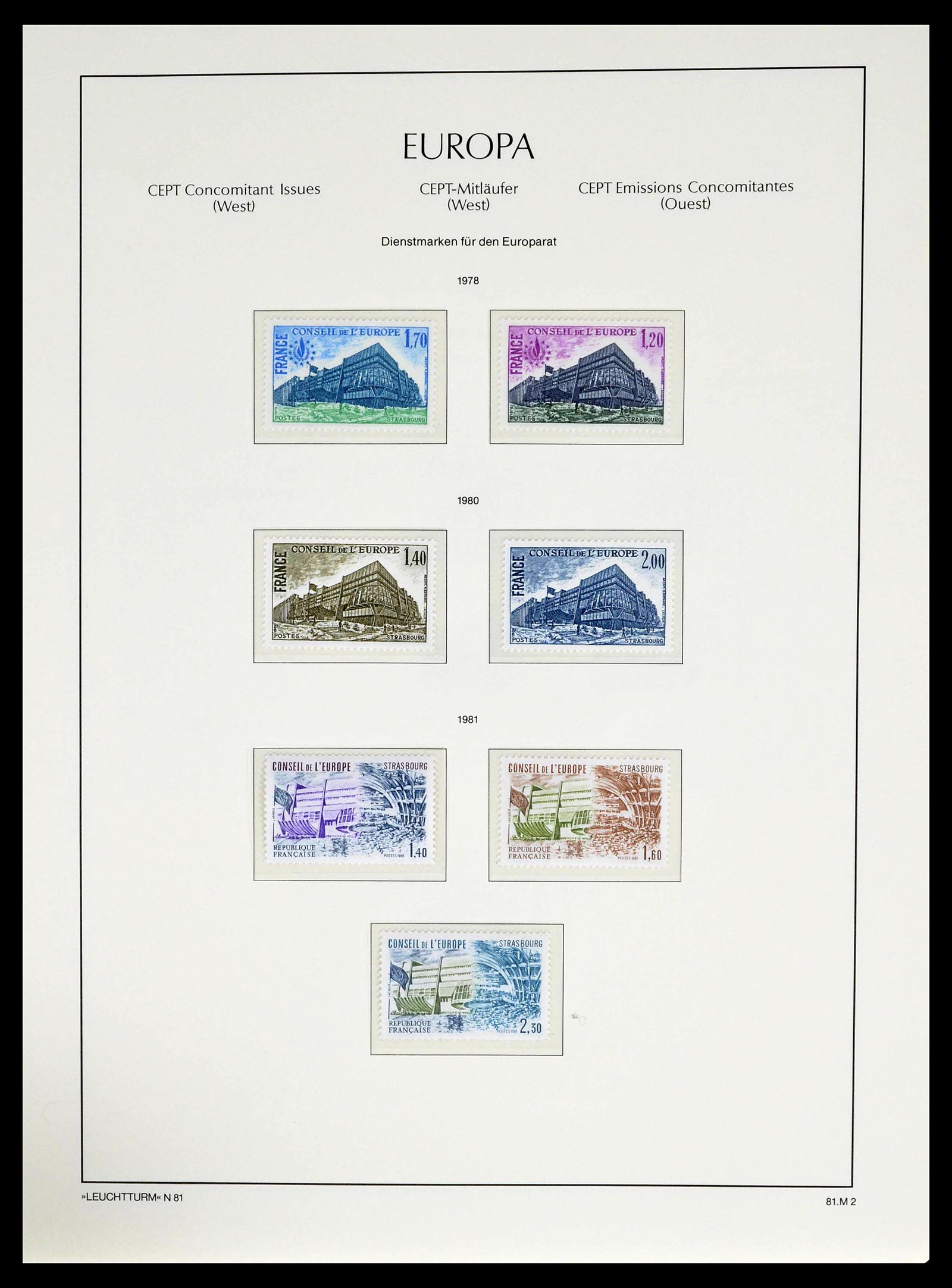 39227 0064 - Postzegelverzameling 39227 Europa CEPT voor- en meelopers 1949-1985.