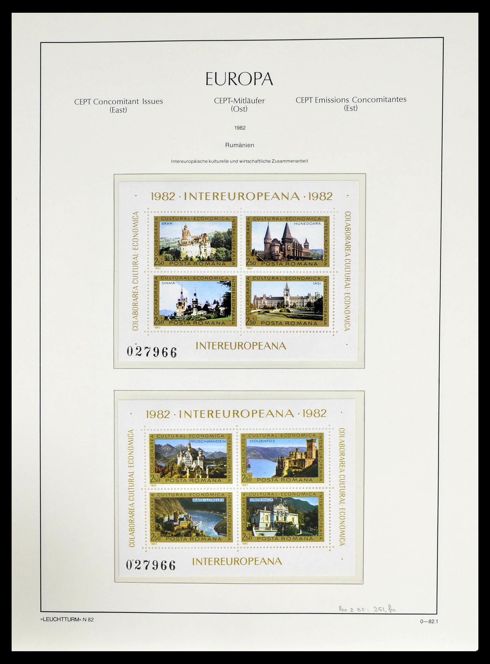 39227 0066 - Postzegelverzameling 39227 Europa CEPT voor- en meelopers 1949-1985.