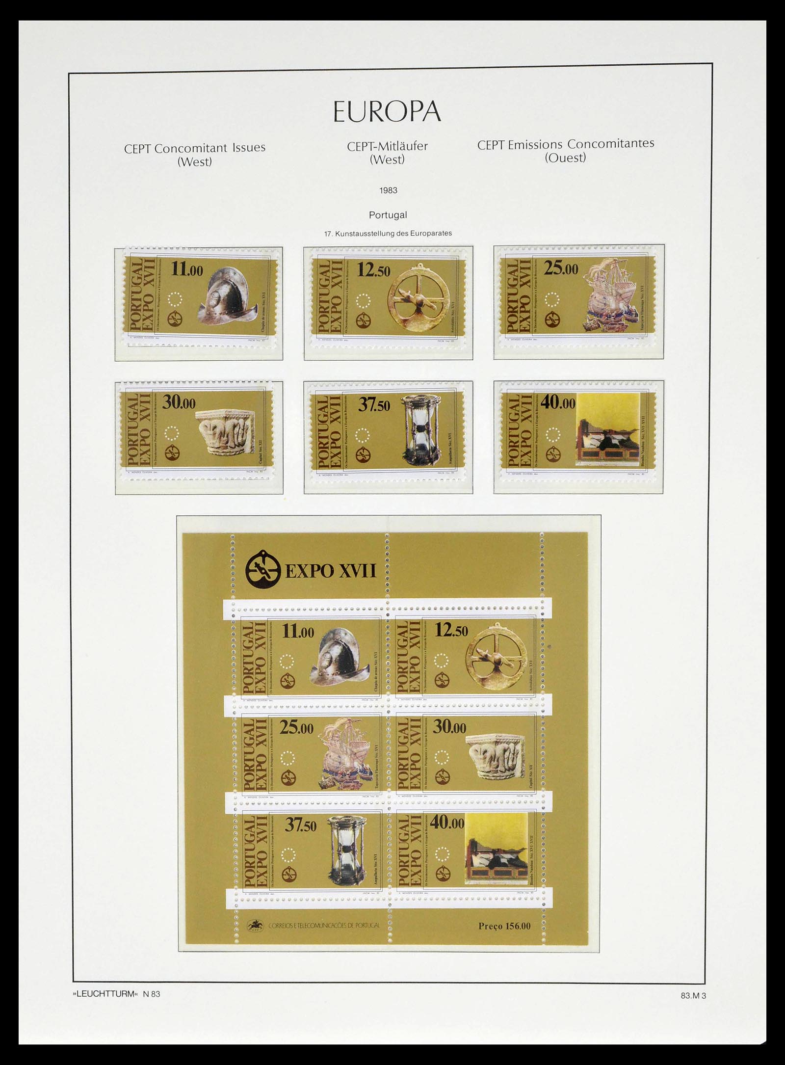 39227 0071 - Postzegelverzameling 39227 Europa CEPT voor- en meelopers 1949-1985.