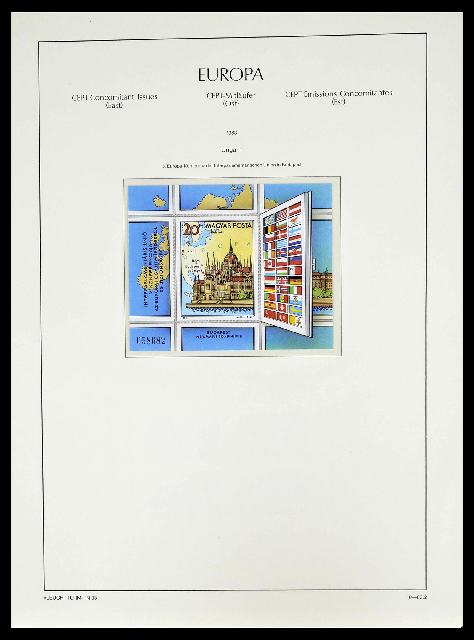 39227 0072 - Postzegelverzameling 39227 Europa CEPT voor- en meelopers 1949-1985.