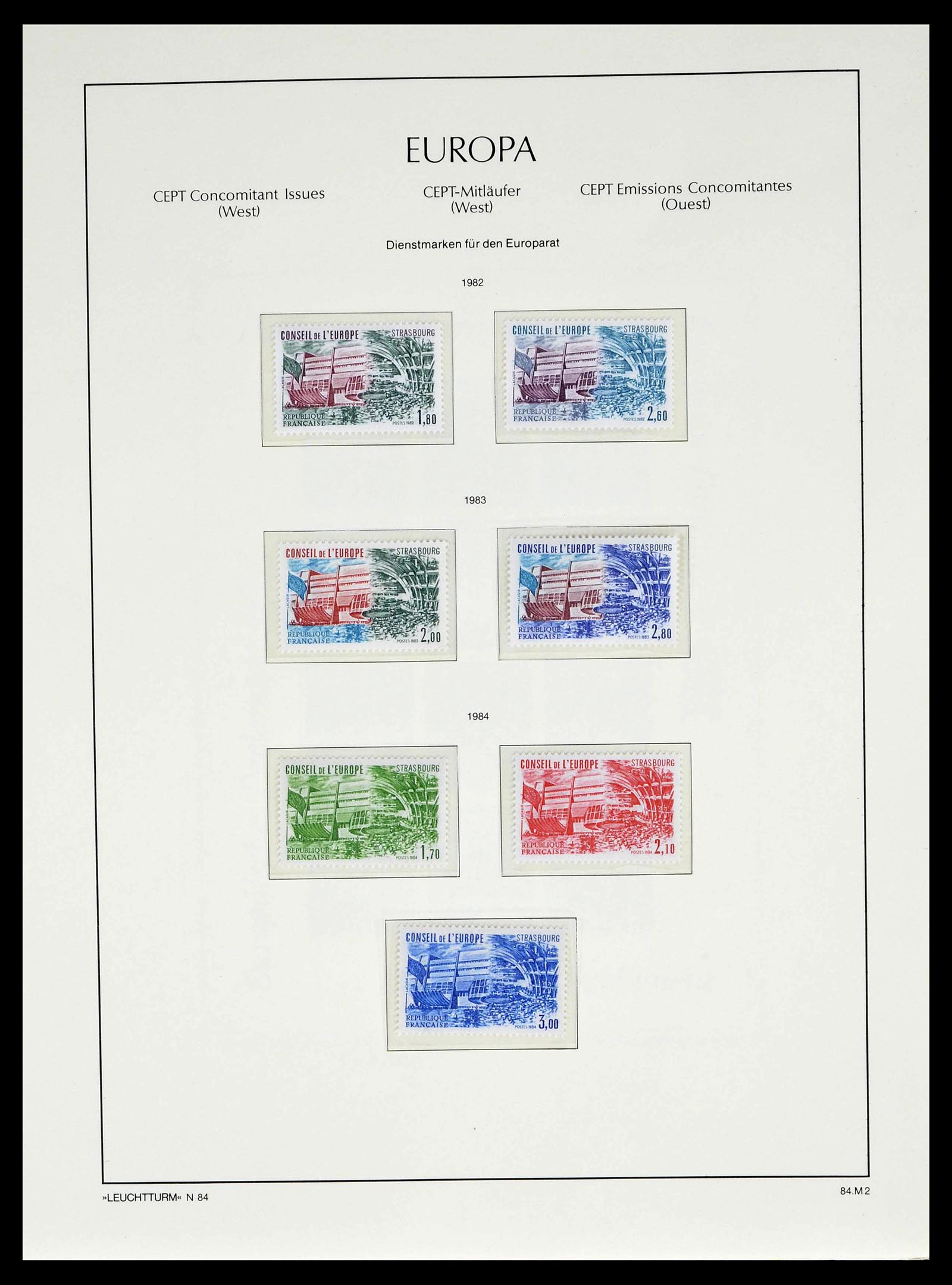 39227 0075 - Postzegelverzameling 39227 Europa CEPT voor- en meelopers 1949-1985.