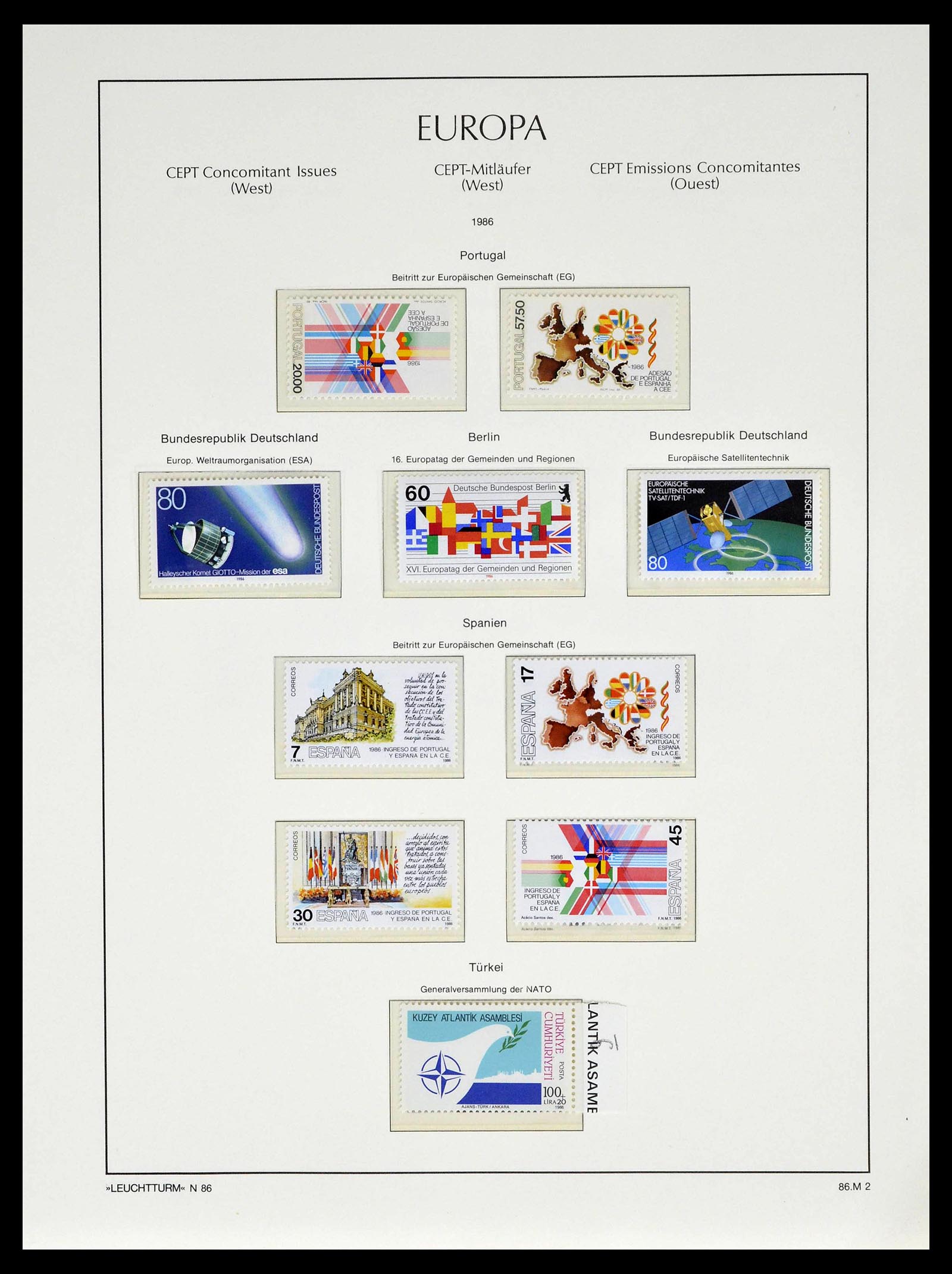 39227 0080 - Postzegelverzameling 39227 Europa CEPT voor- en meelopers 1949-1985.