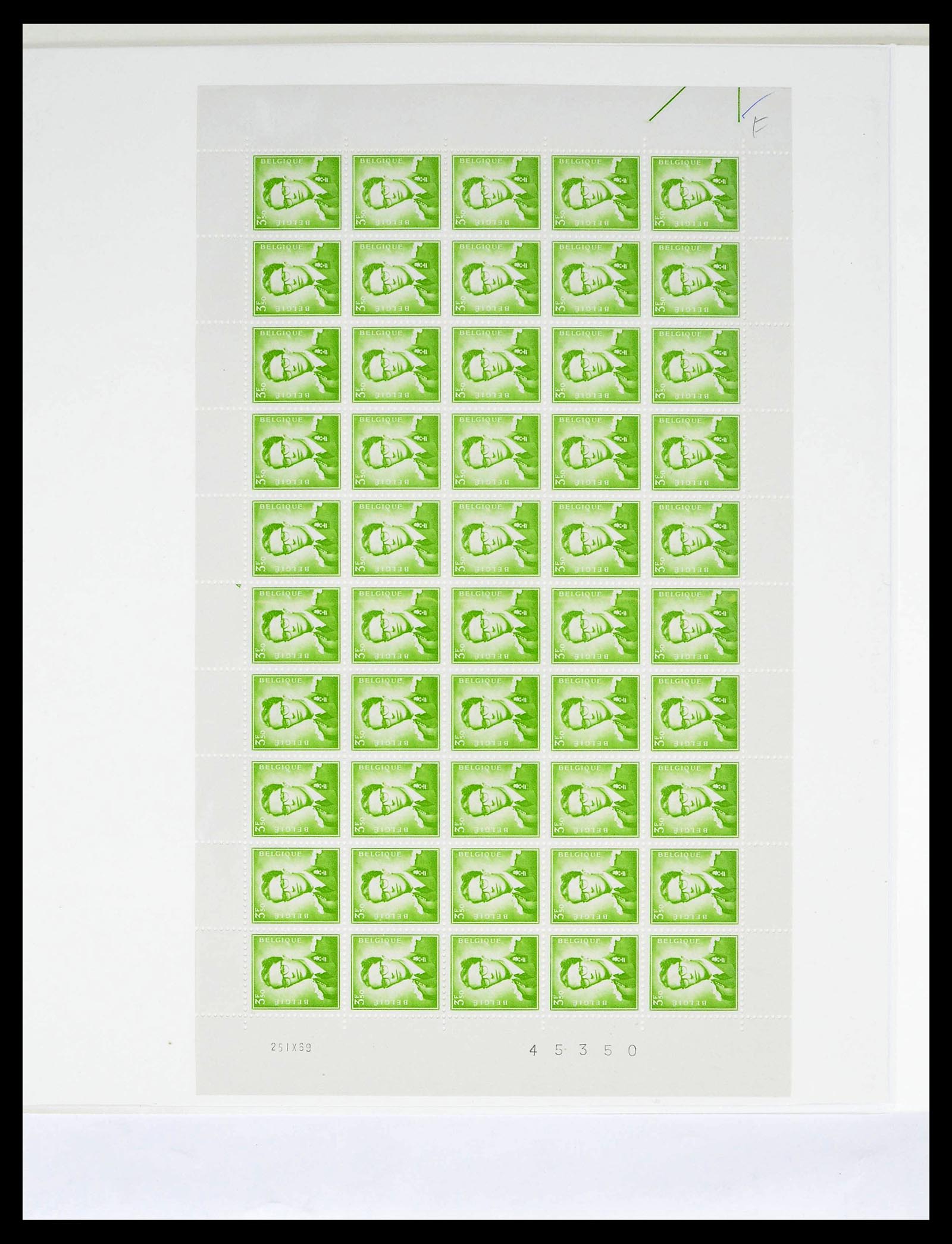 39229 0038 - Postzegelverzameling 39229 België Boudewijn met bril 1952-1975.