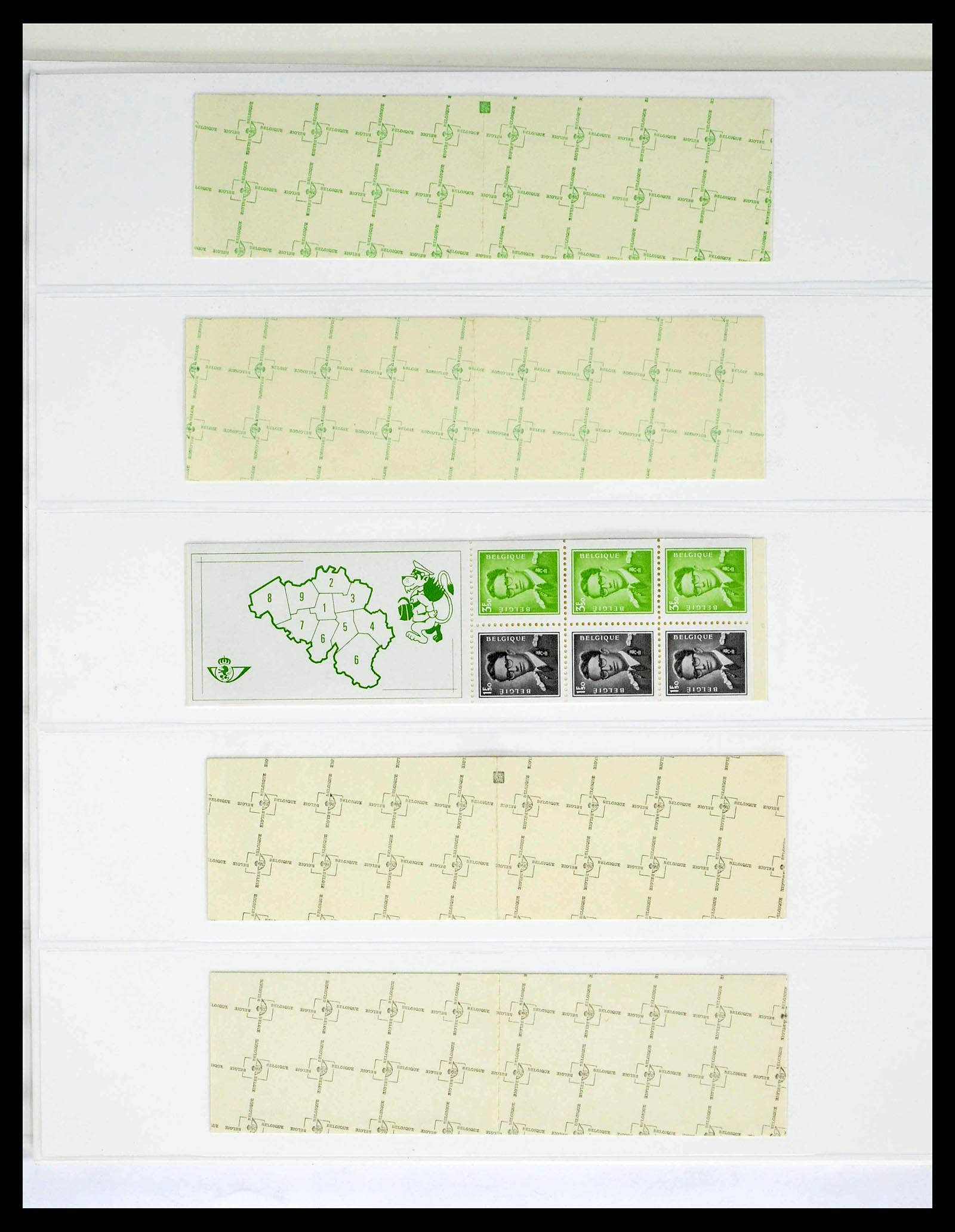 39229 0054 - Postzegelverzameling 39229 België Boudewijn met bril 1952-1975.