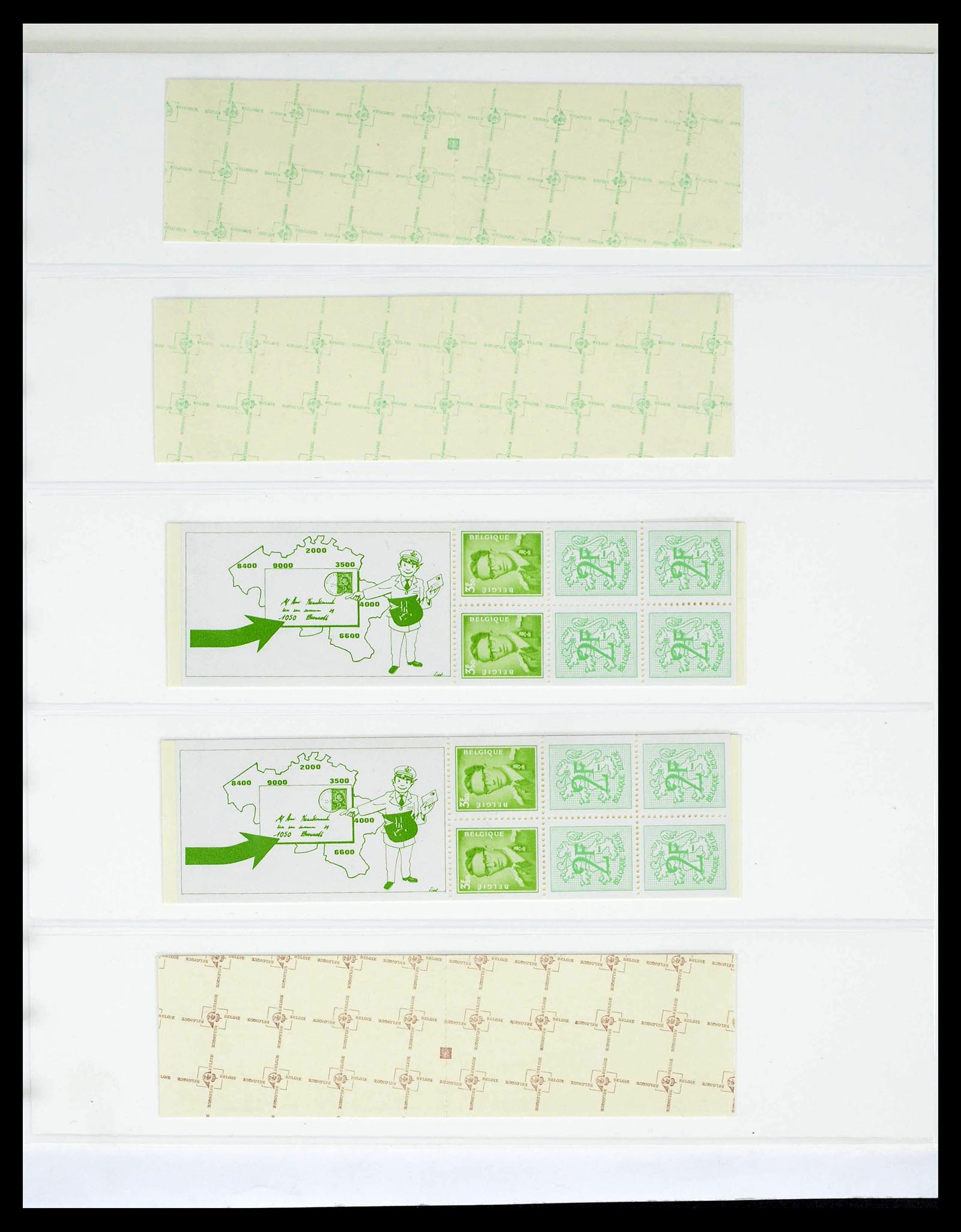 39229 0055 - Stamp collection 39229 Belgium Boudewijn with glasses 1952-1975.