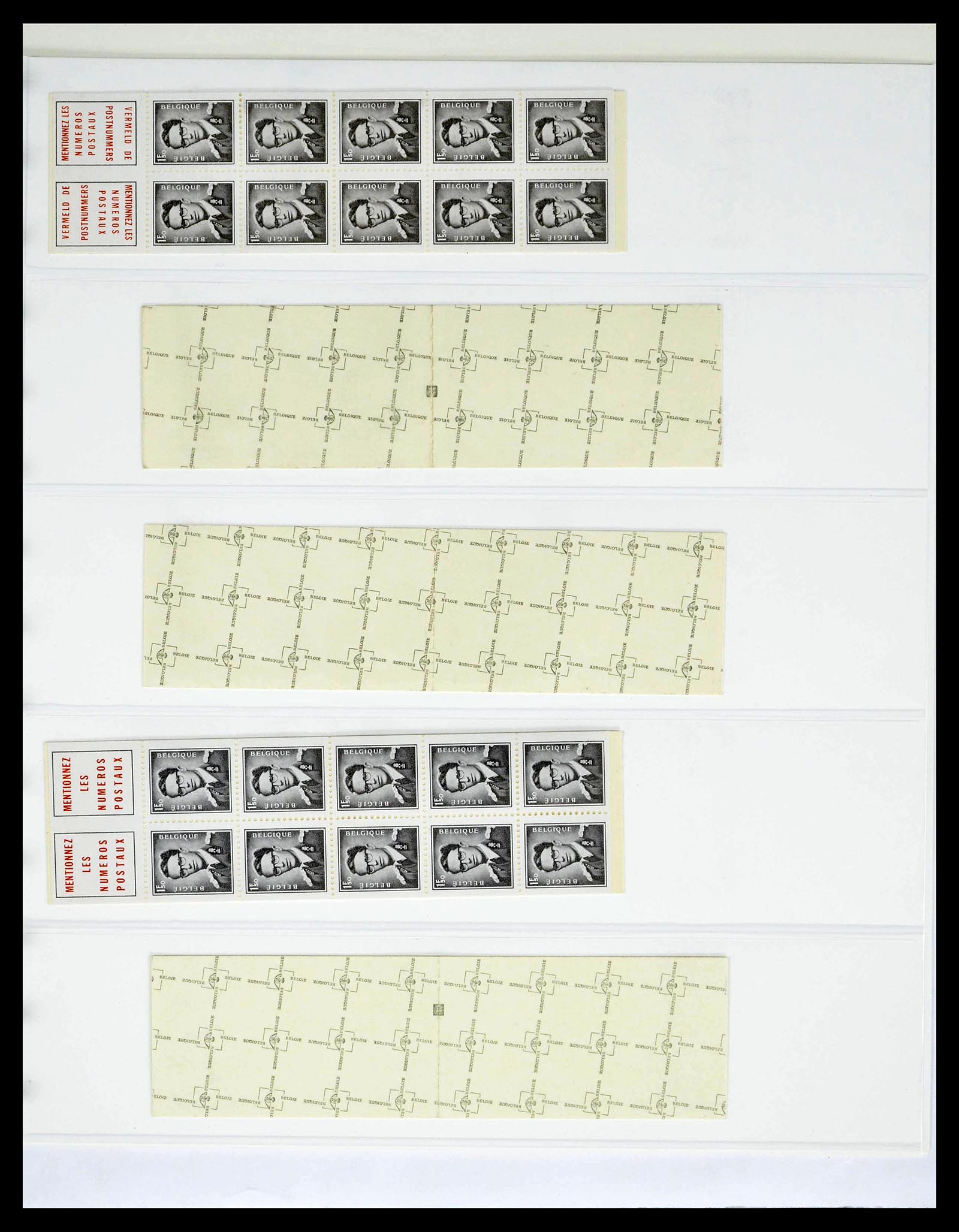 39229 0057 - Stamp collection 39229 Belgium Boudewijn with glasses 1952-1975.