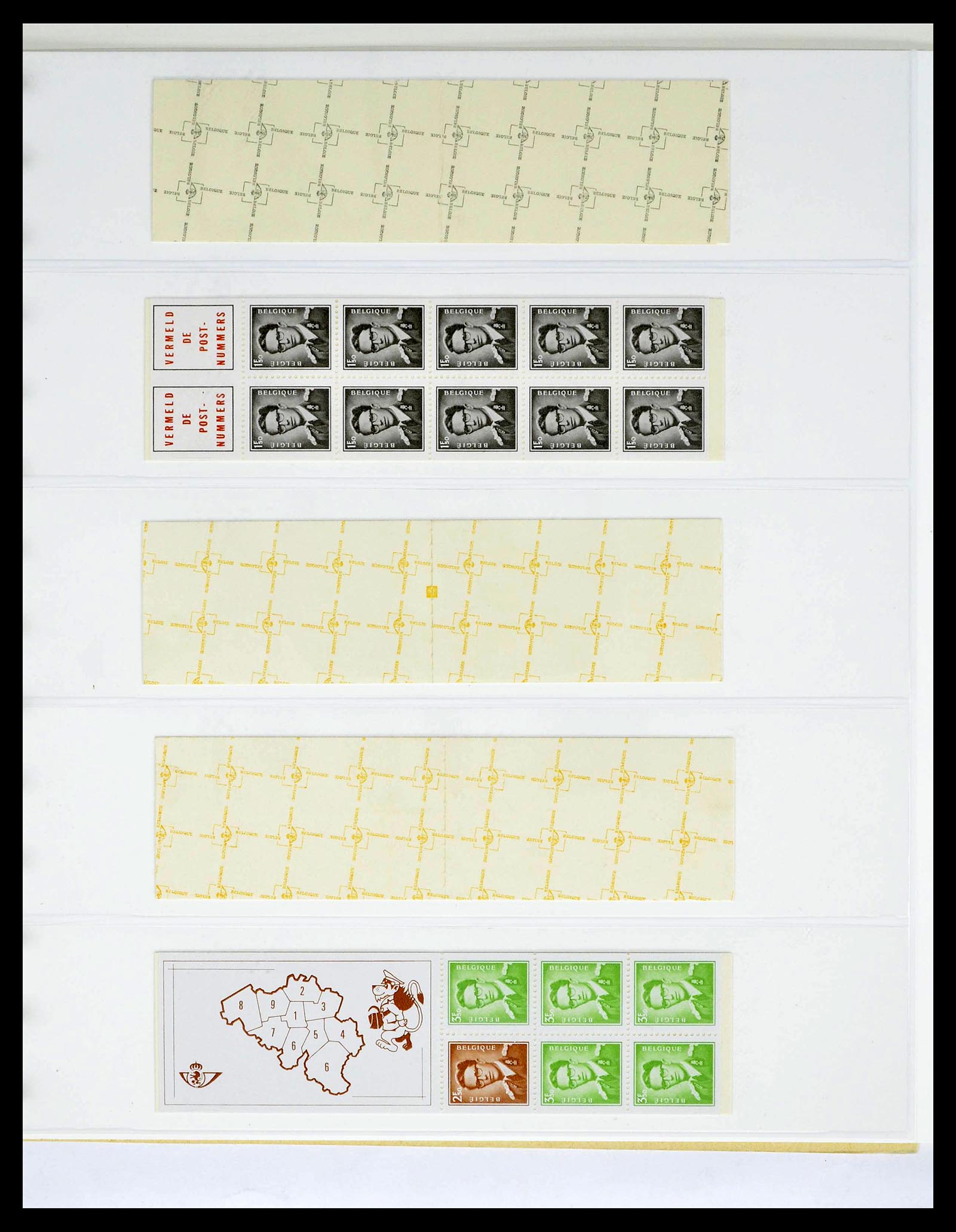 39229 0058 - Stamp collection 39229 Belgium Boudewijn with glasses 1952-1975.