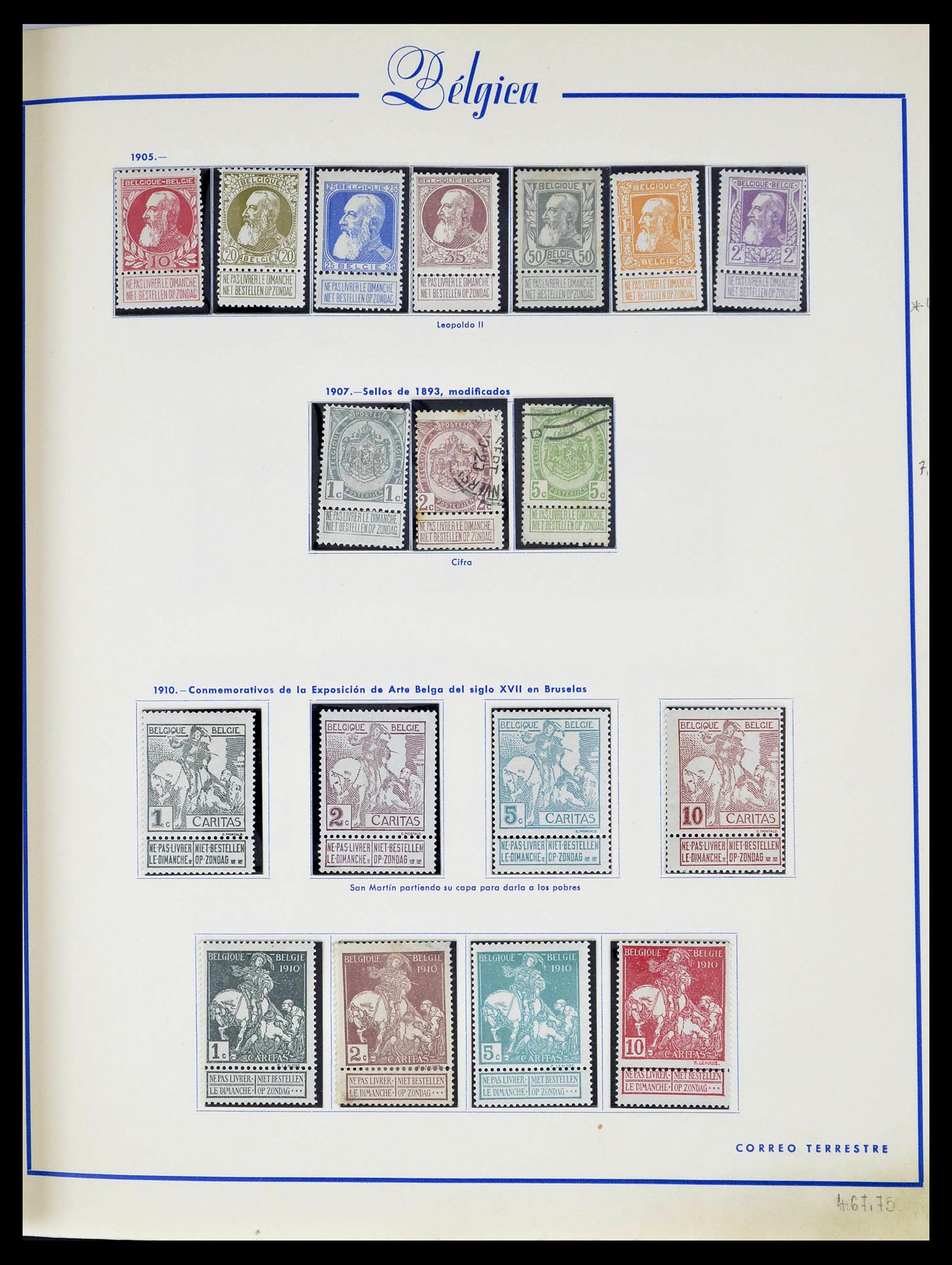 39230 0006 - Postzegelverzameling 39230 België 1849-1976.