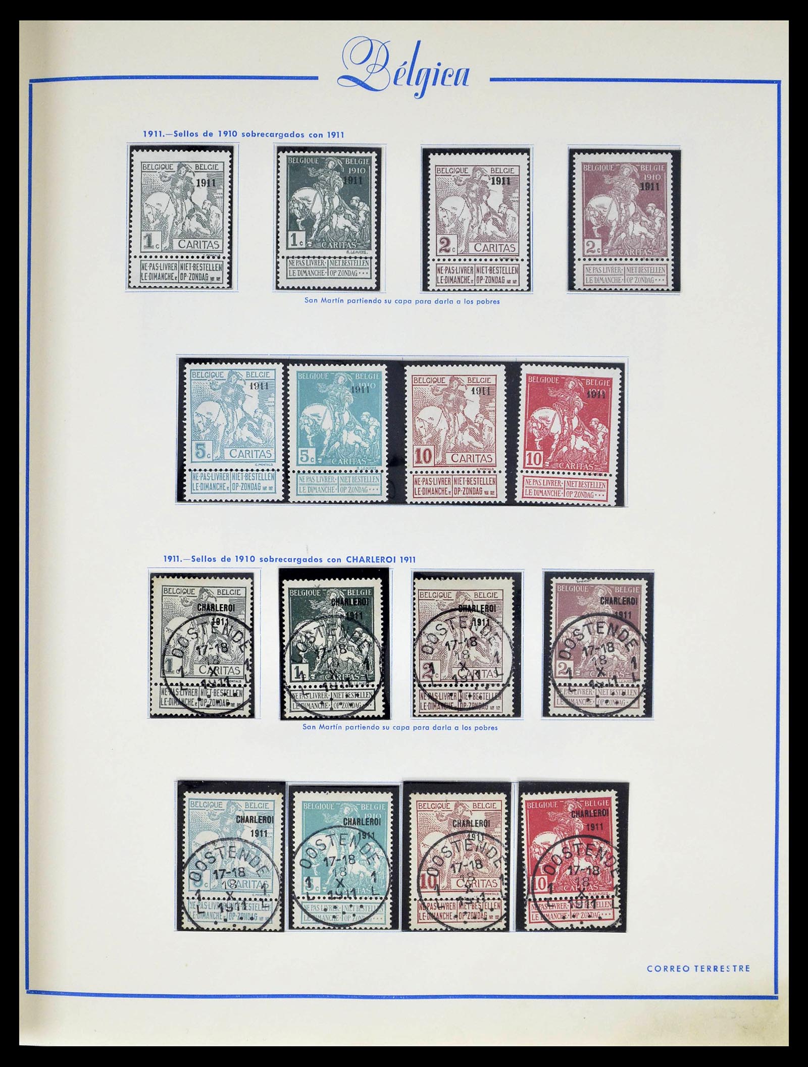 39230 0007 - Stamp collection 39230 Belgium 1849-1976.