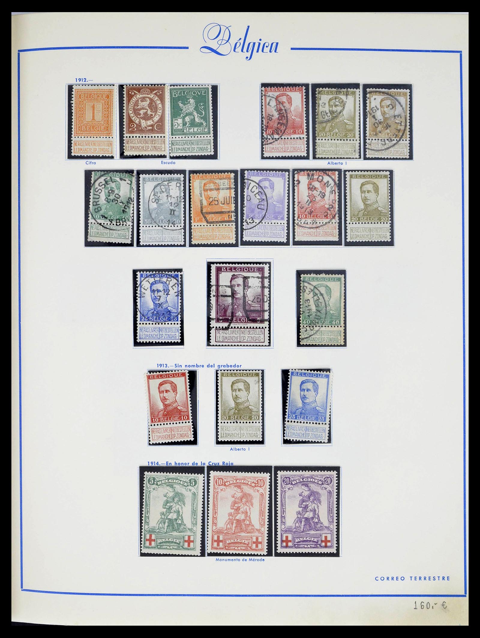 39230 0009 - Stamp collection 39230 Belgium 1849-1976.