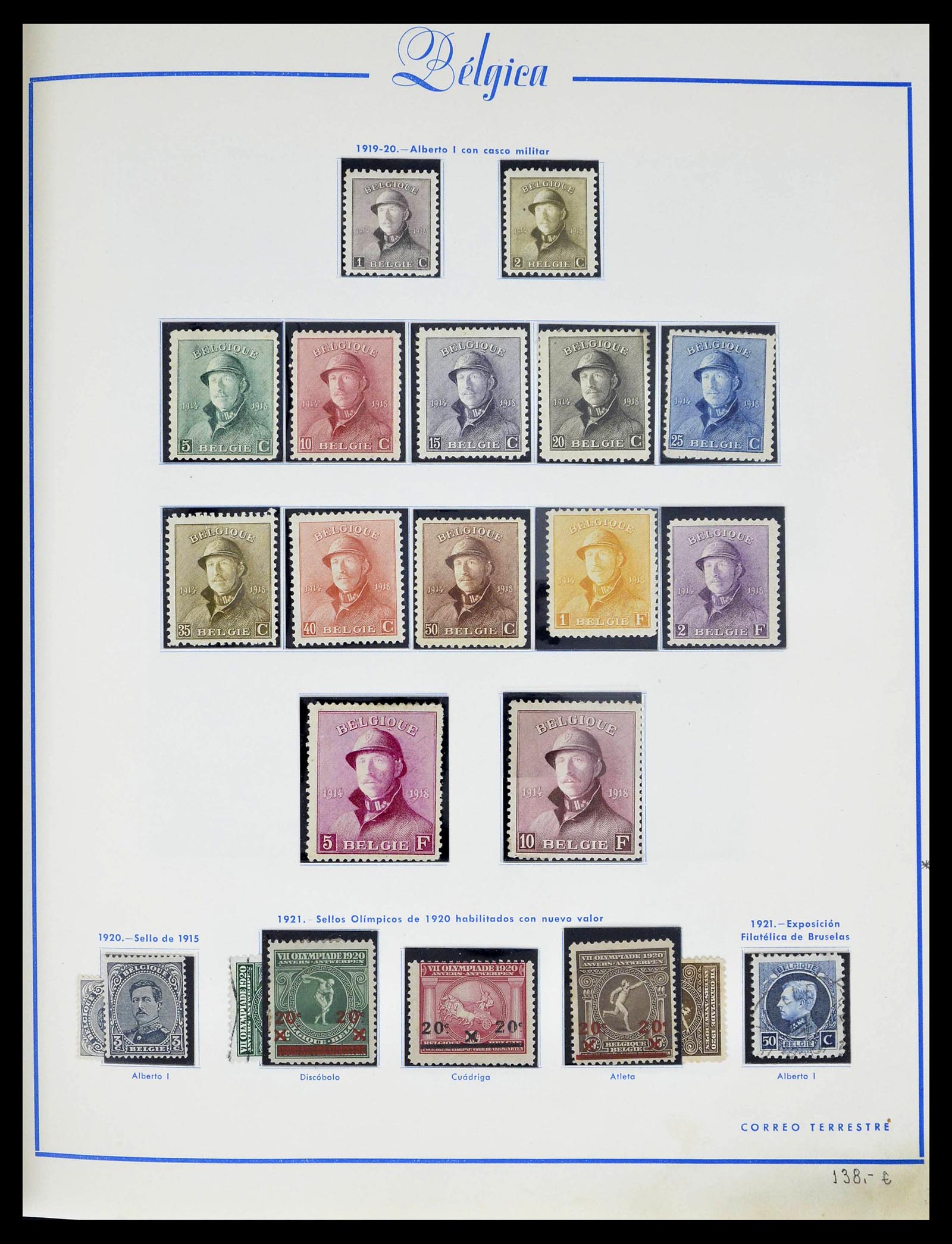 39230 0013 - Postzegelverzameling 39230 België 1849-1976.