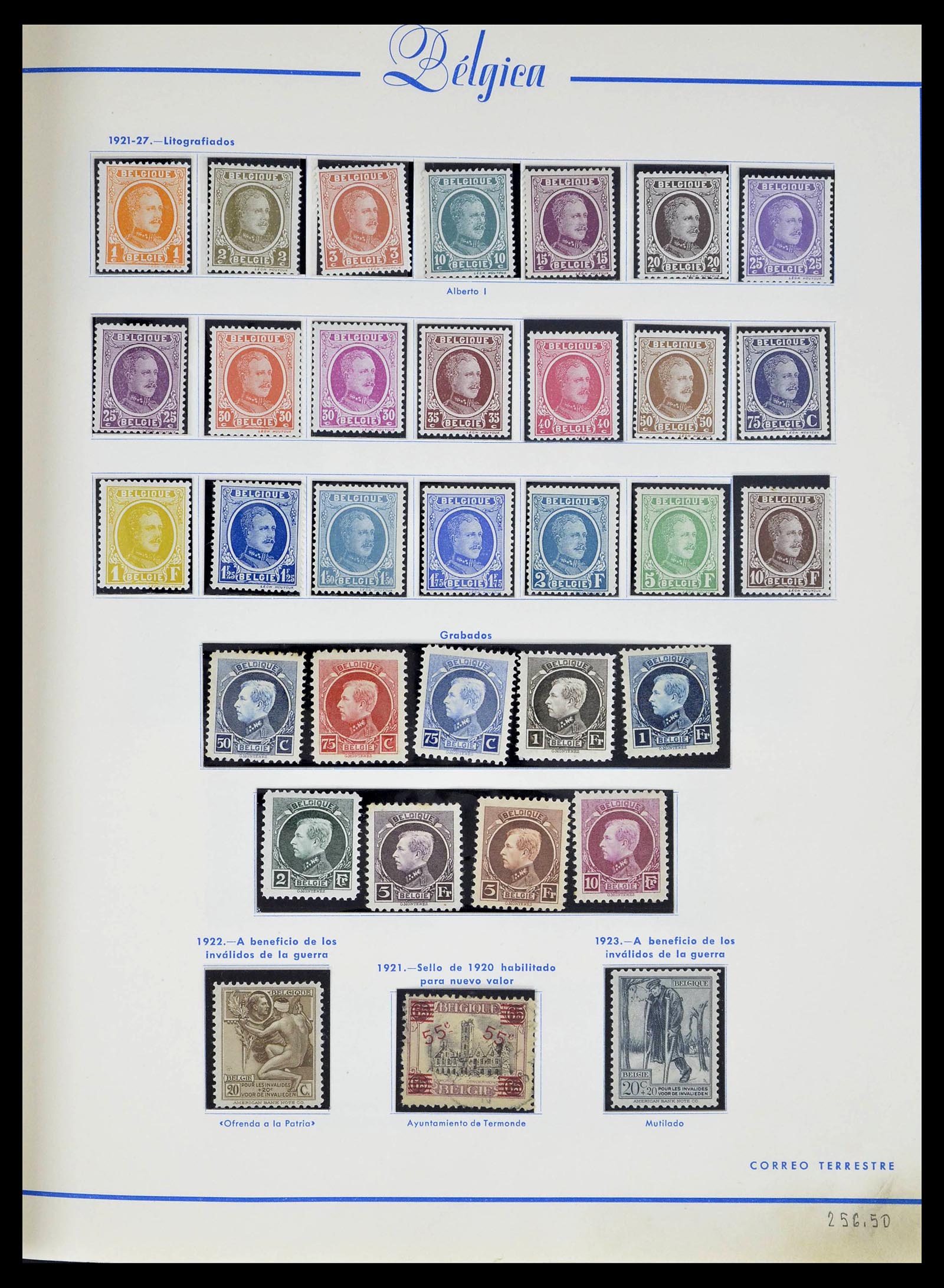 39230 0015 - Stamp collection 39230 Belgium 1849-1976.