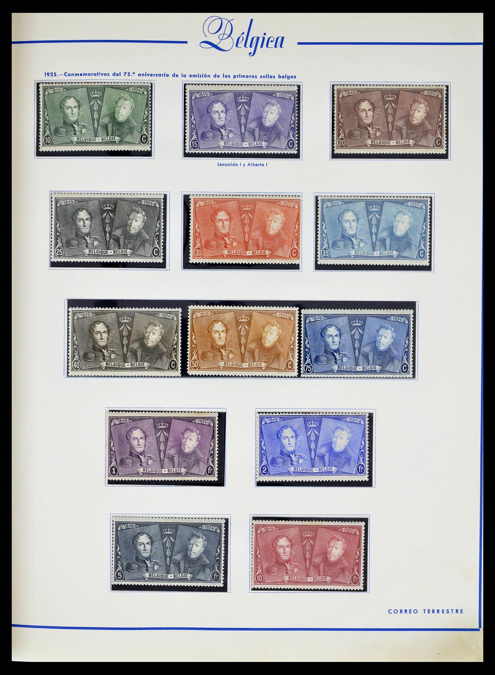 39230 0016 - Stamp collection 39230 Belgium 1849-1976.