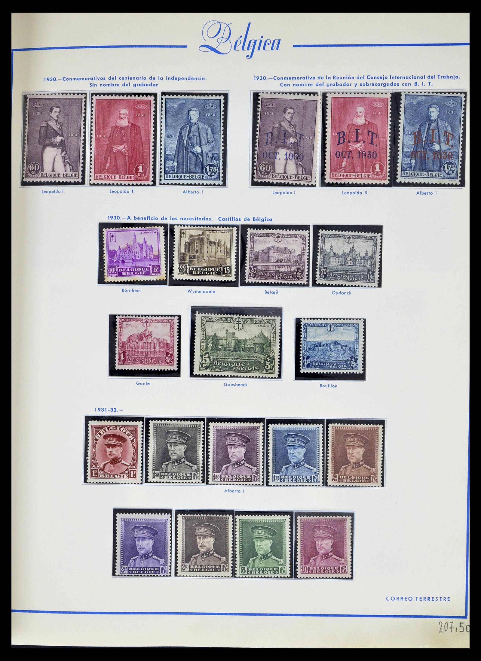 39230 0022 - Stamp collection 39230 Belgium 1849-1976.