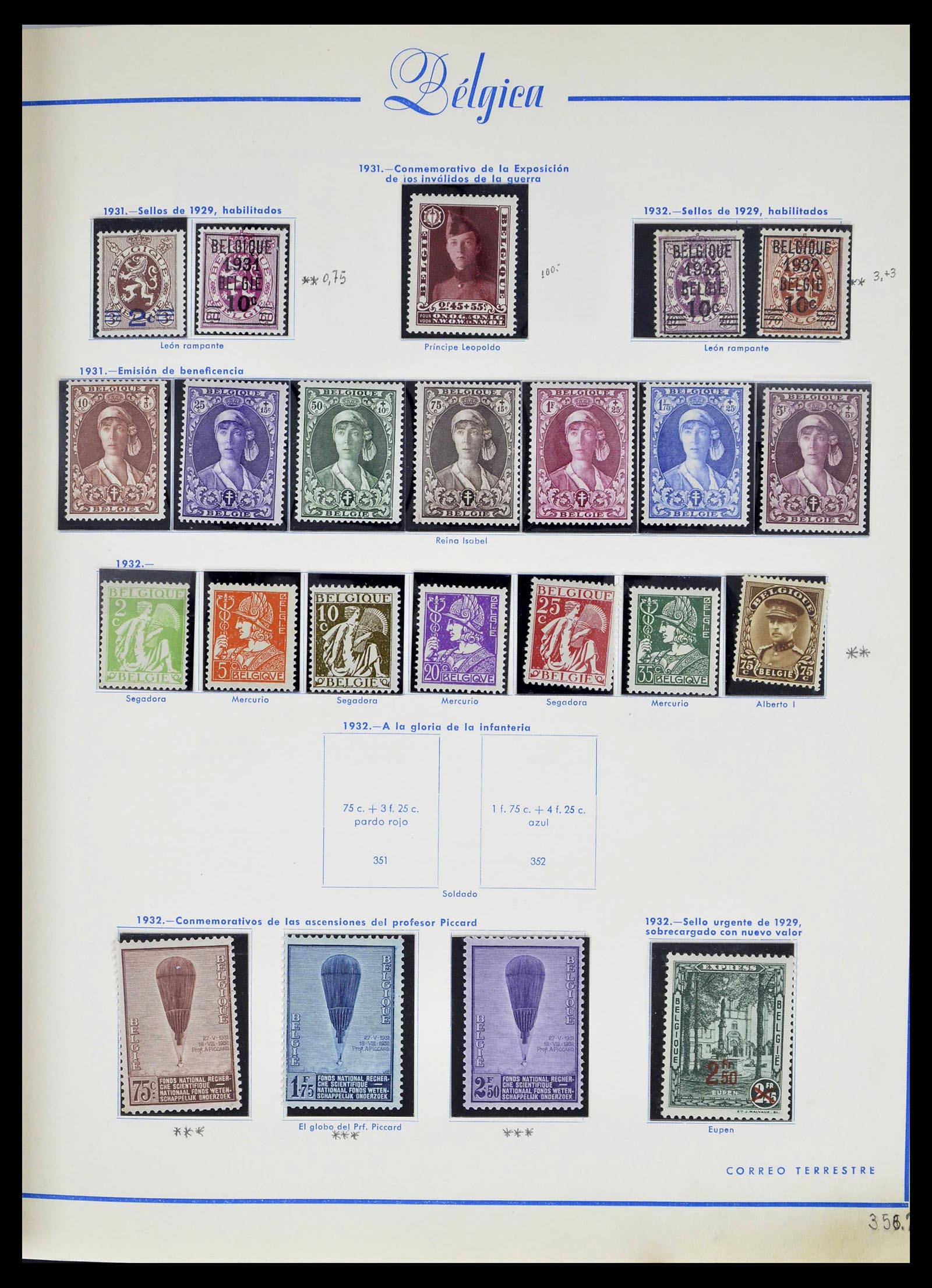 39230 0023 - Stamp collection 39230 Belgium 1849-1976.
