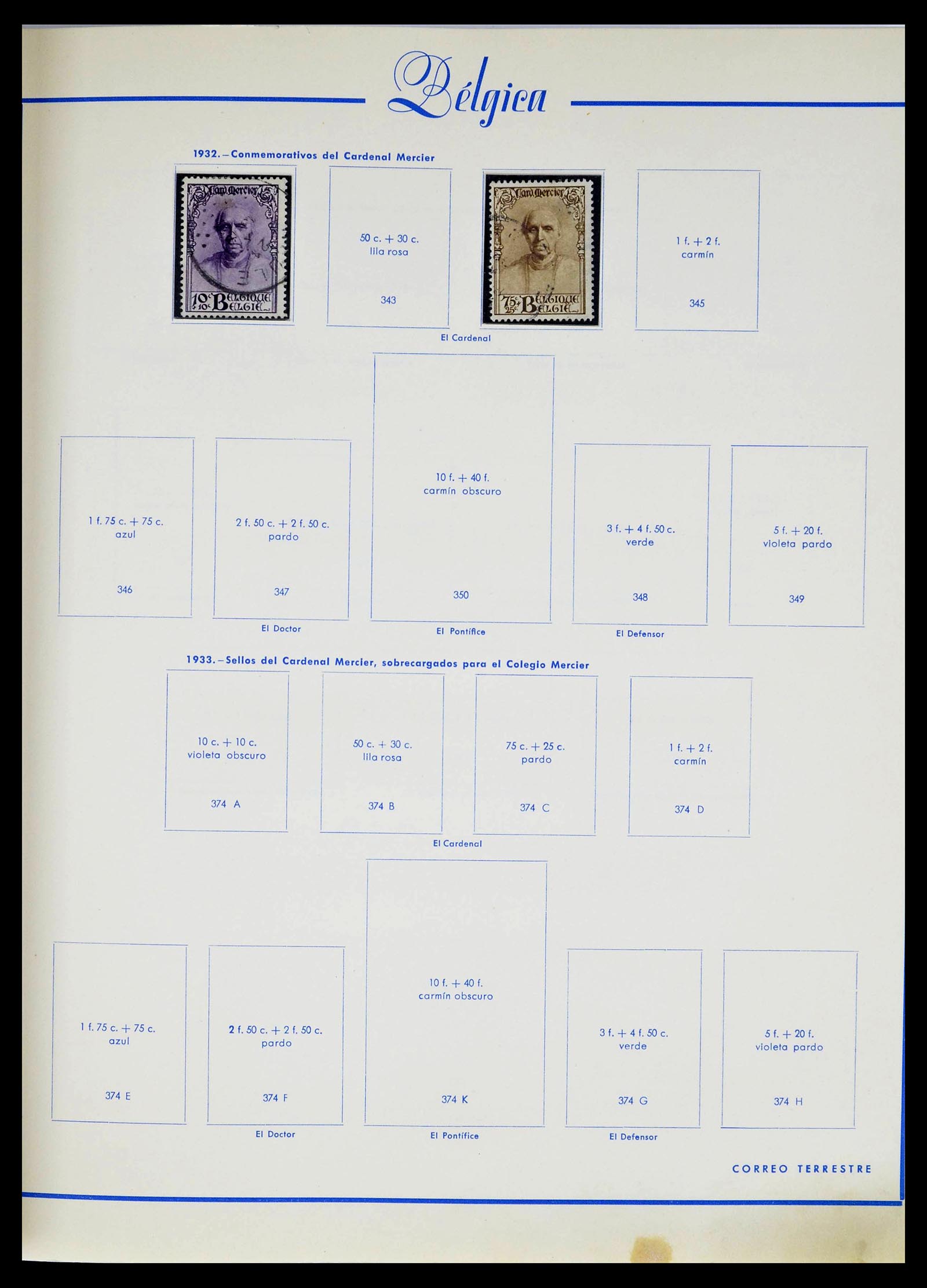 39230 0024 - Postzegelverzameling 39230 België 1849-1976.