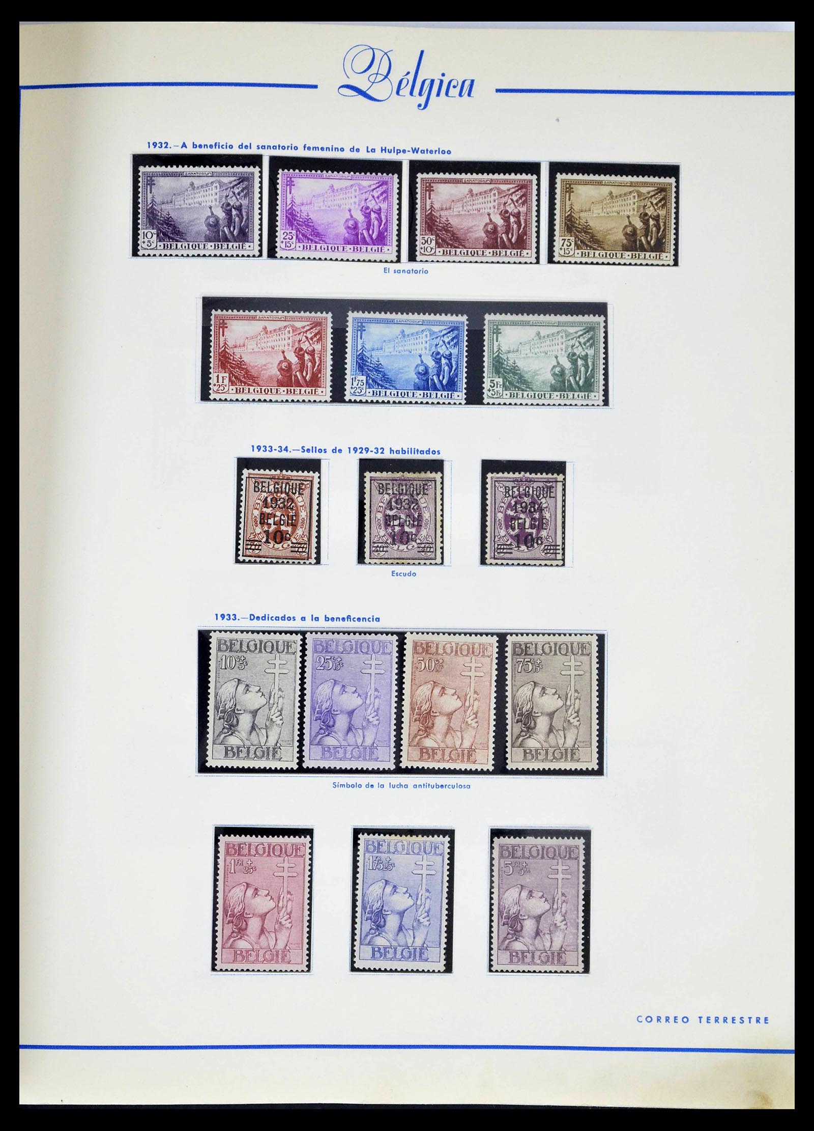 39230 0025 - Stamp collection 39230 Belgium 1849-1976.