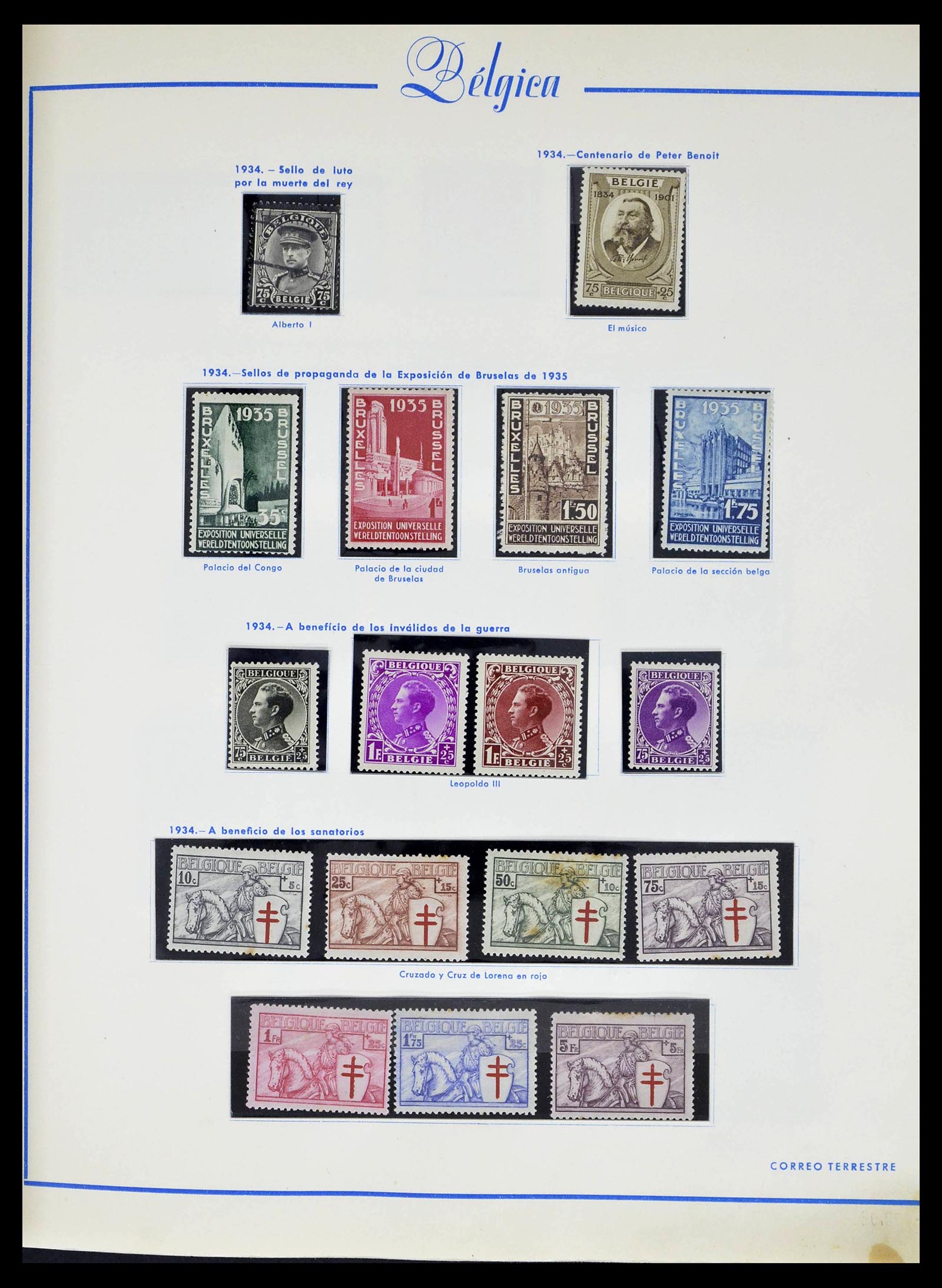 39230 0026 - Stamp collection 39230 Belgium 1849-1976.