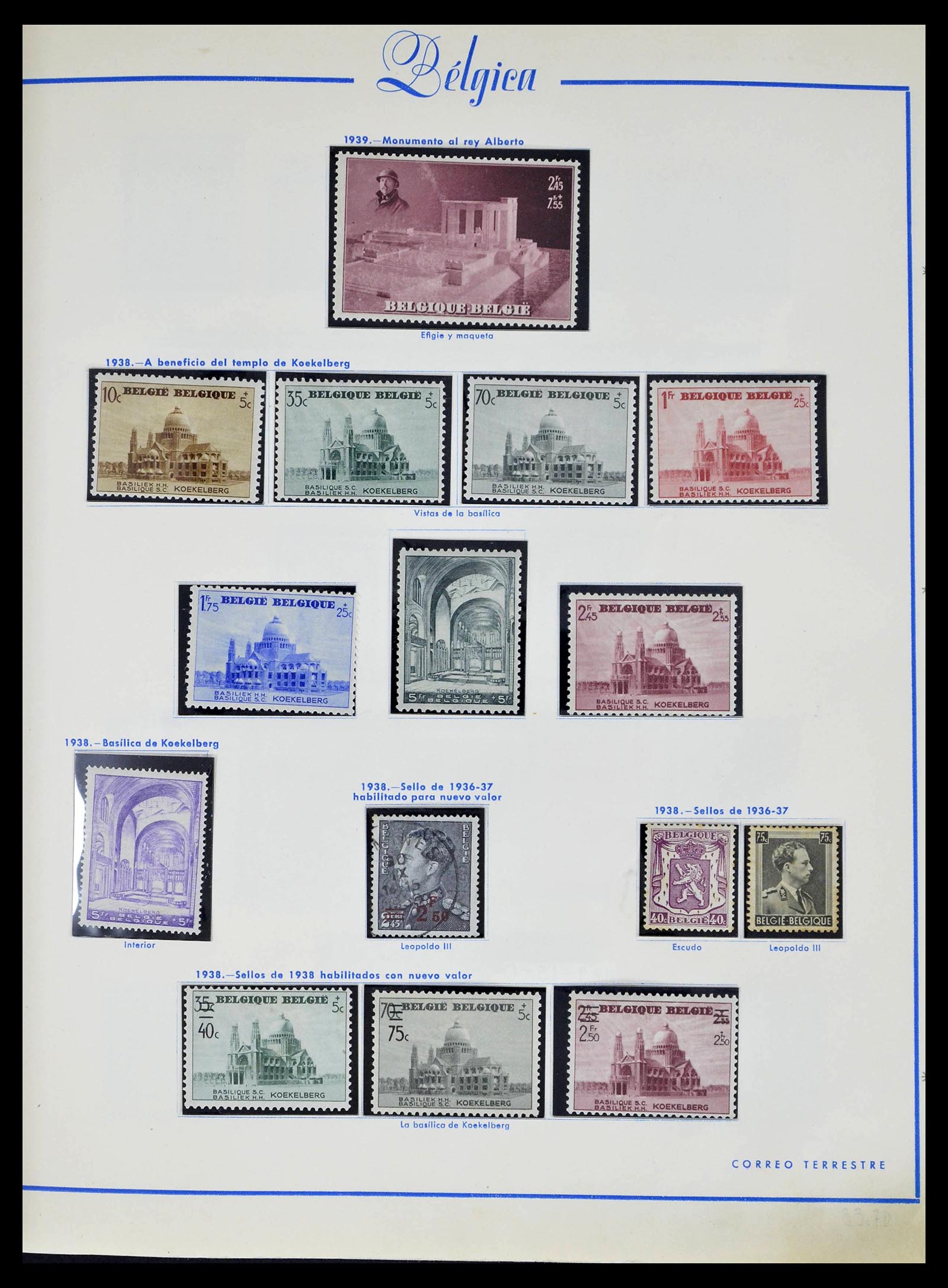 39230 0032 - Stamp collection 39230 Belgium 1849-1976.