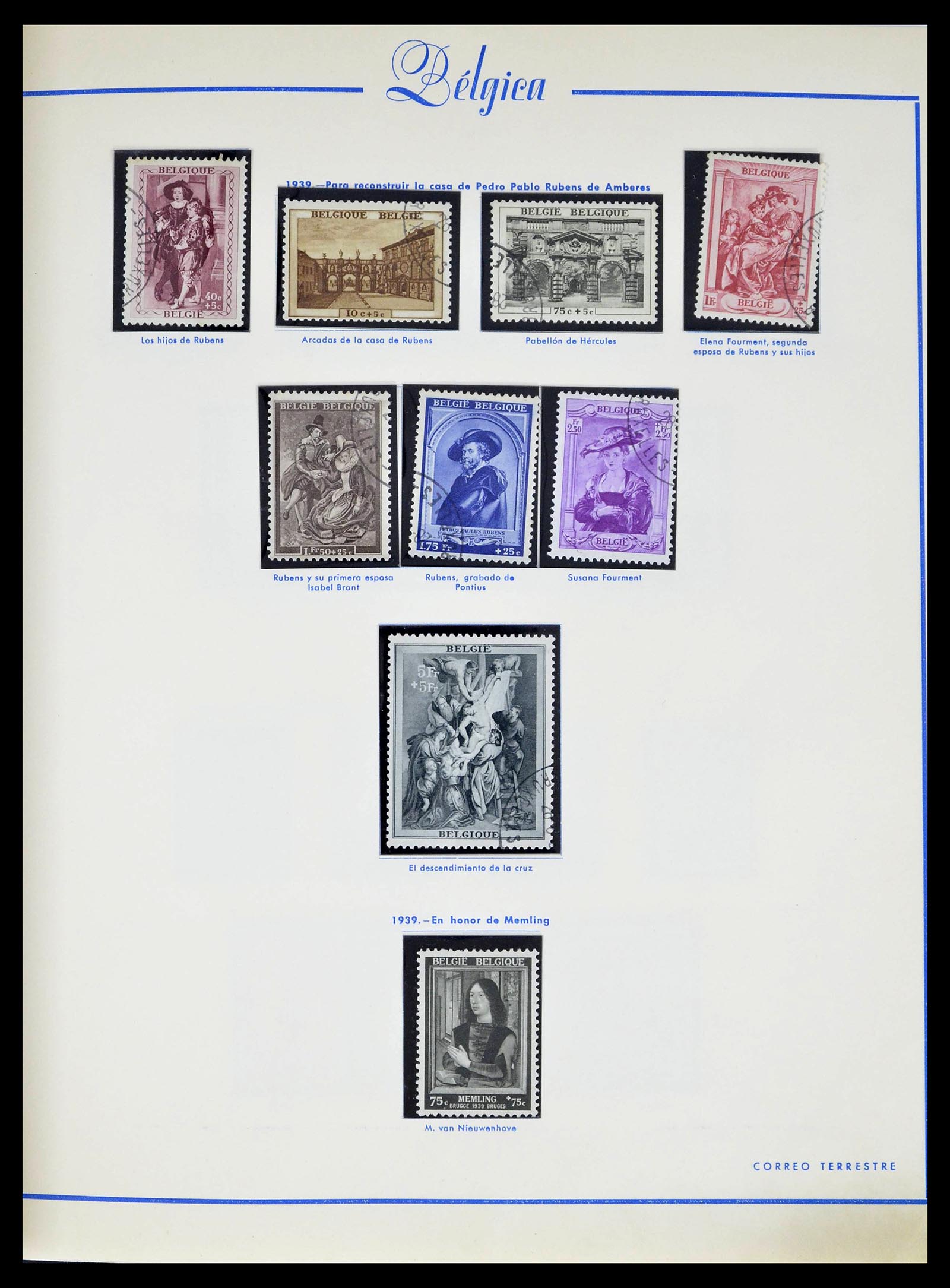 39230 0034 - Postzegelverzameling 39230 België 1849-1976.
