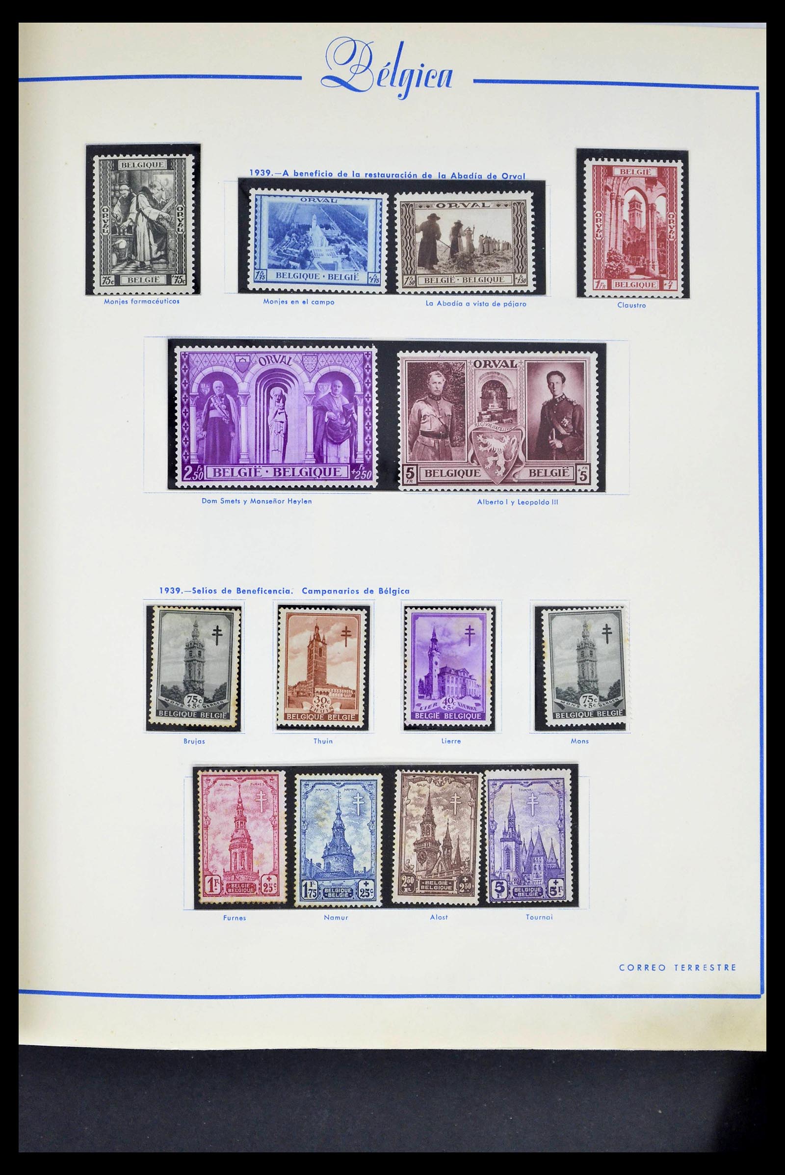 39230 0035 - Stamp collection 39230 Belgium 1849-1976.