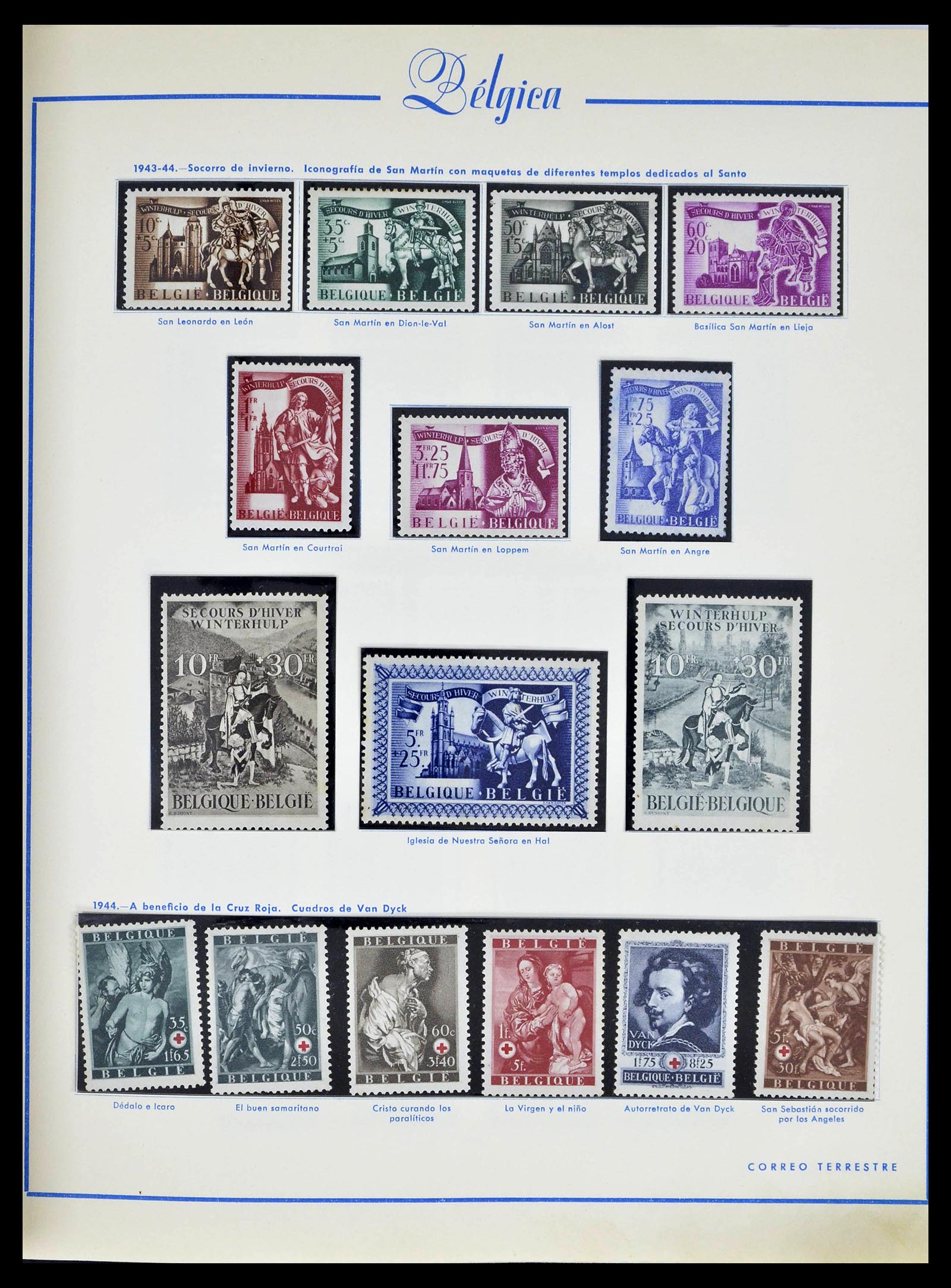 39230 0043 - Stamp collection 39230 Belgium 1849-1976.