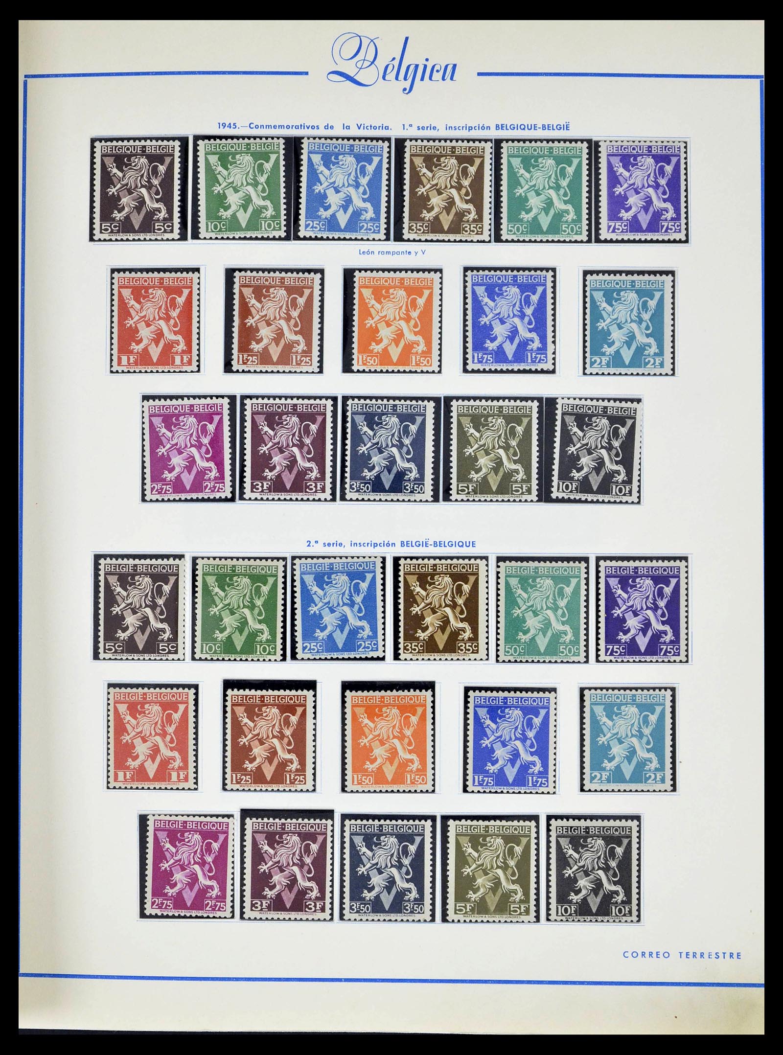 39230 0045 - Postzegelverzameling 39230 België 1849-1976.