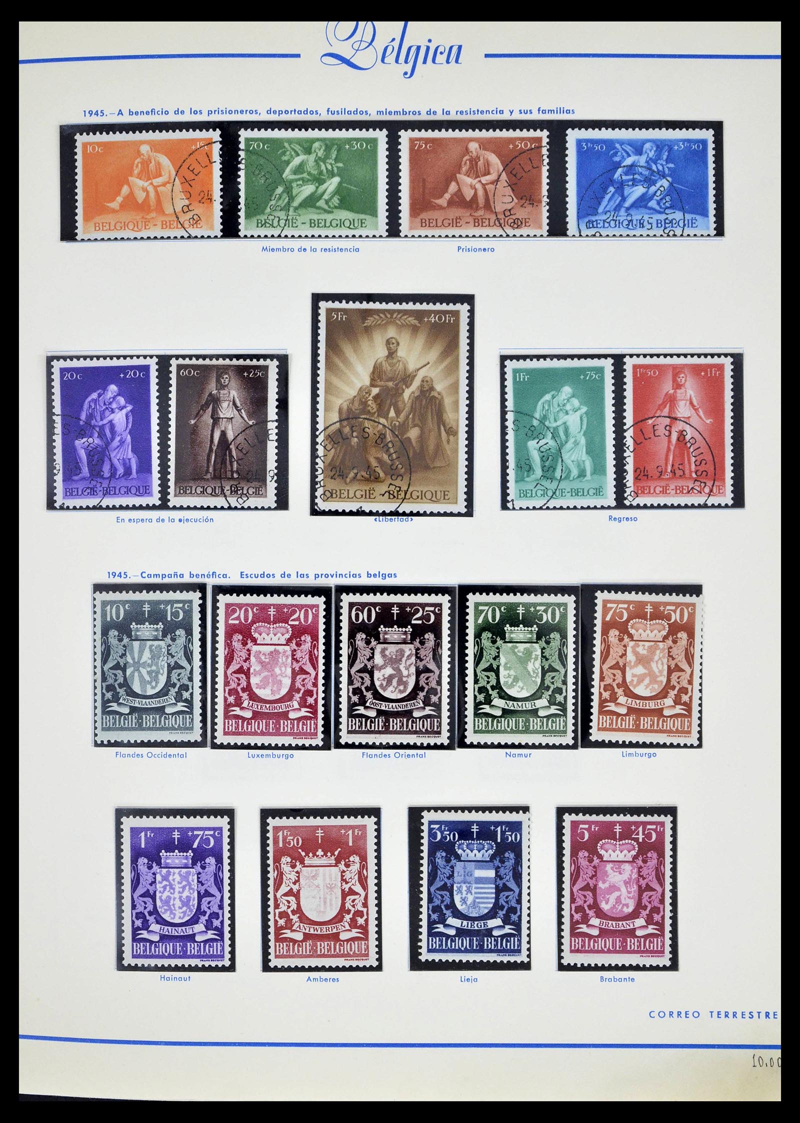 39230 0048 - Postzegelverzameling 39230 België 1849-1976.