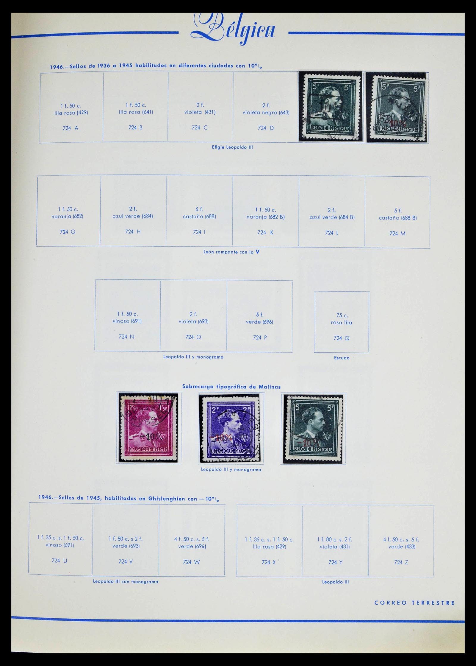 39230 0049 - Stamp collection 39230 Belgium 1849-1976.