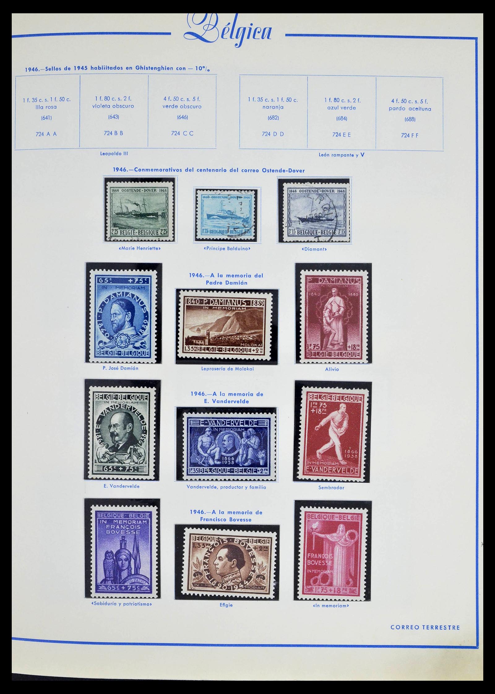 39230 0050 - Stamp collection 39230 Belgium 1849-1976.