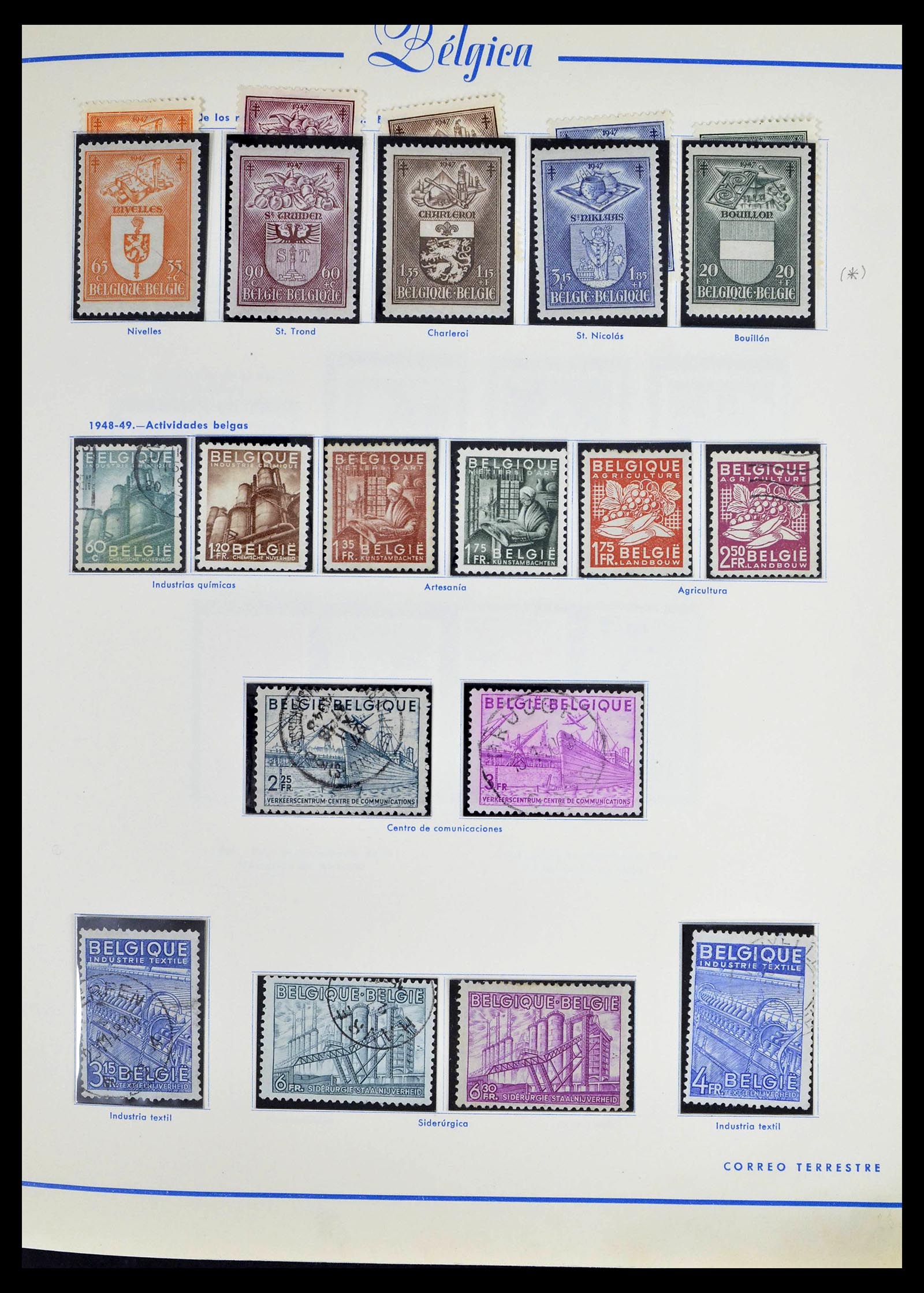 39230 0052 - Stamp collection 39230 Belgium 1849-1976.