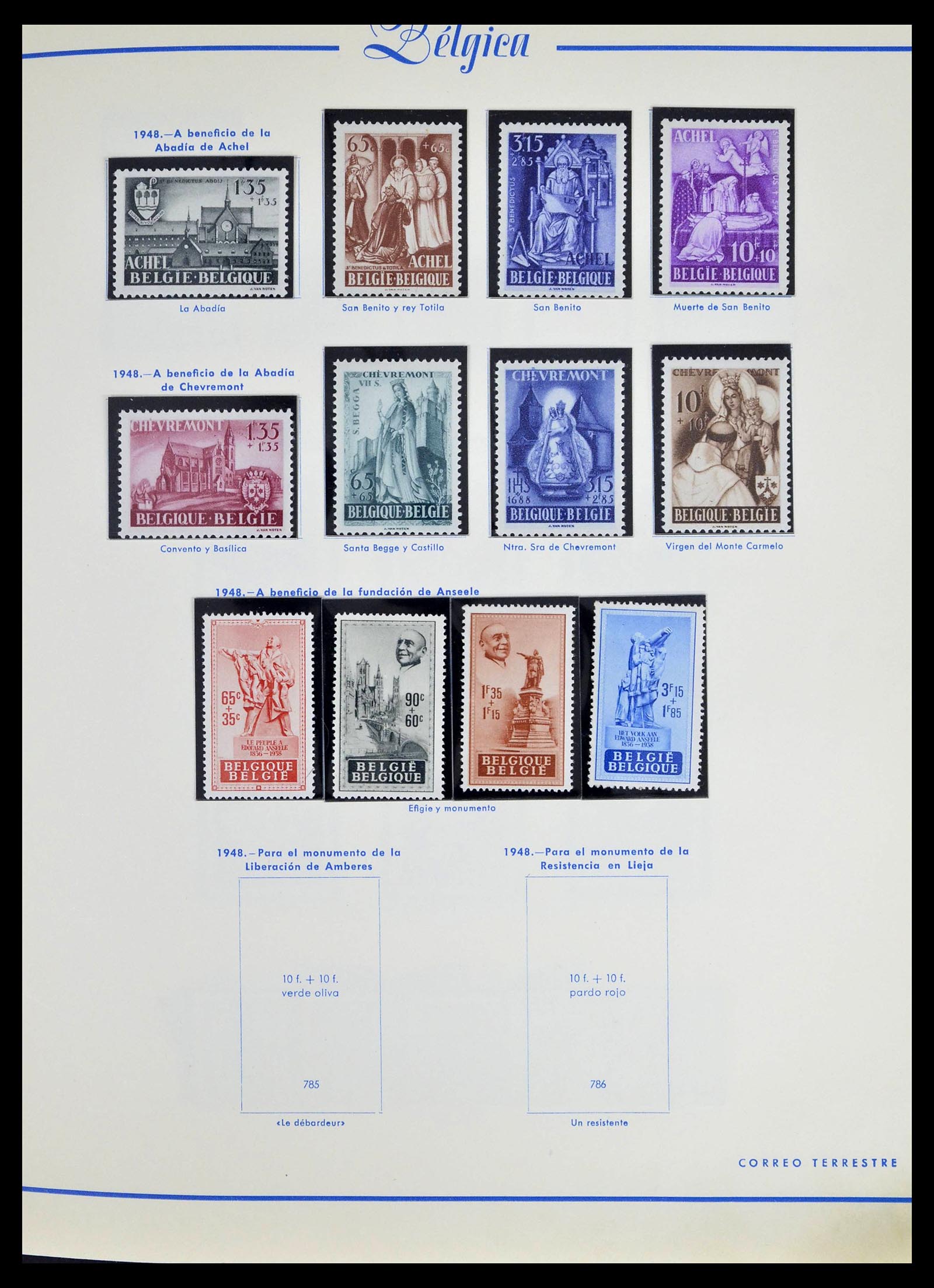 39230 0053 - Stamp collection 39230 Belgium 1849-1976.