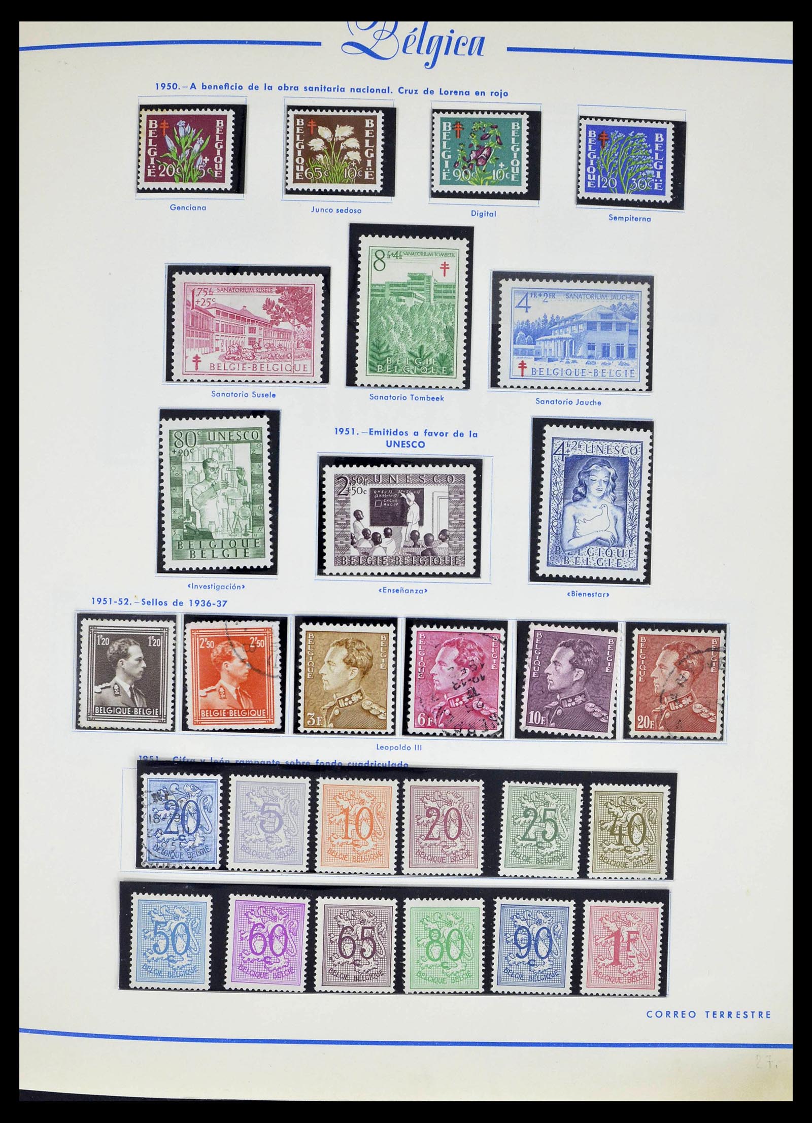 39230 0059 - Stamp collection 39230 Belgium 1849-1976.