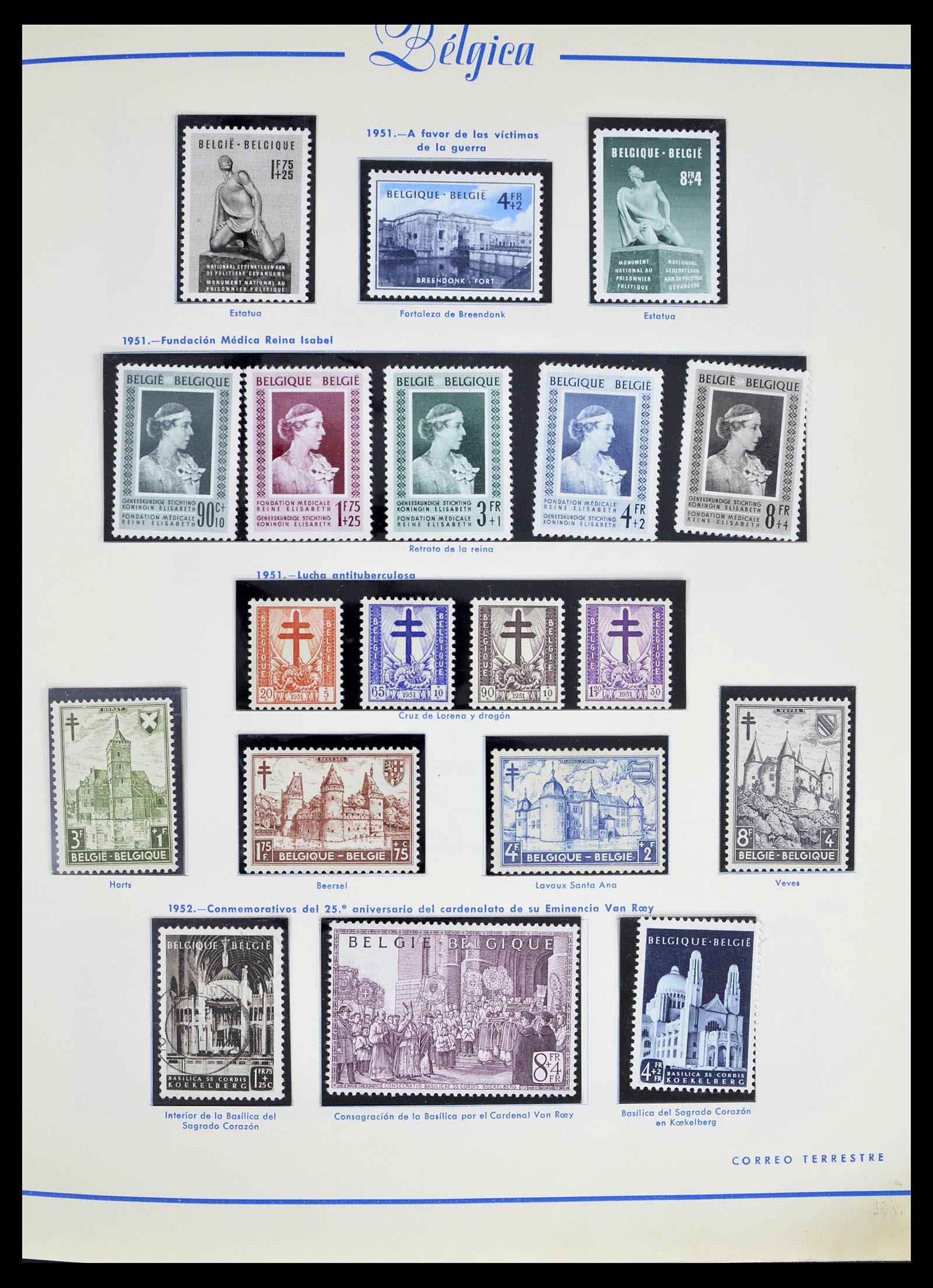 39230 0060 - Stamp collection 39230 Belgium 1849-1976.